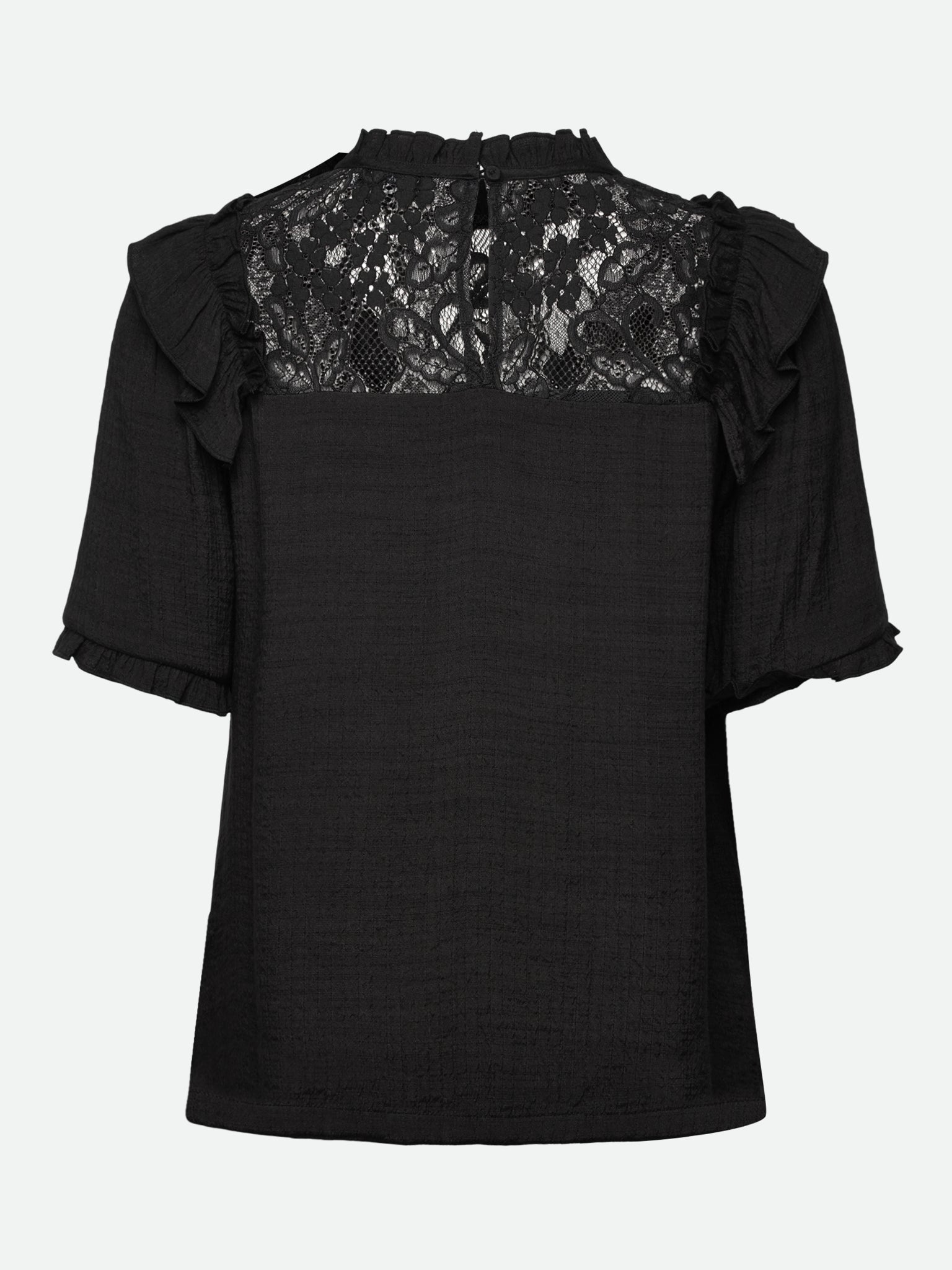 RWMarseille Kurzarm-Spitzenbluse