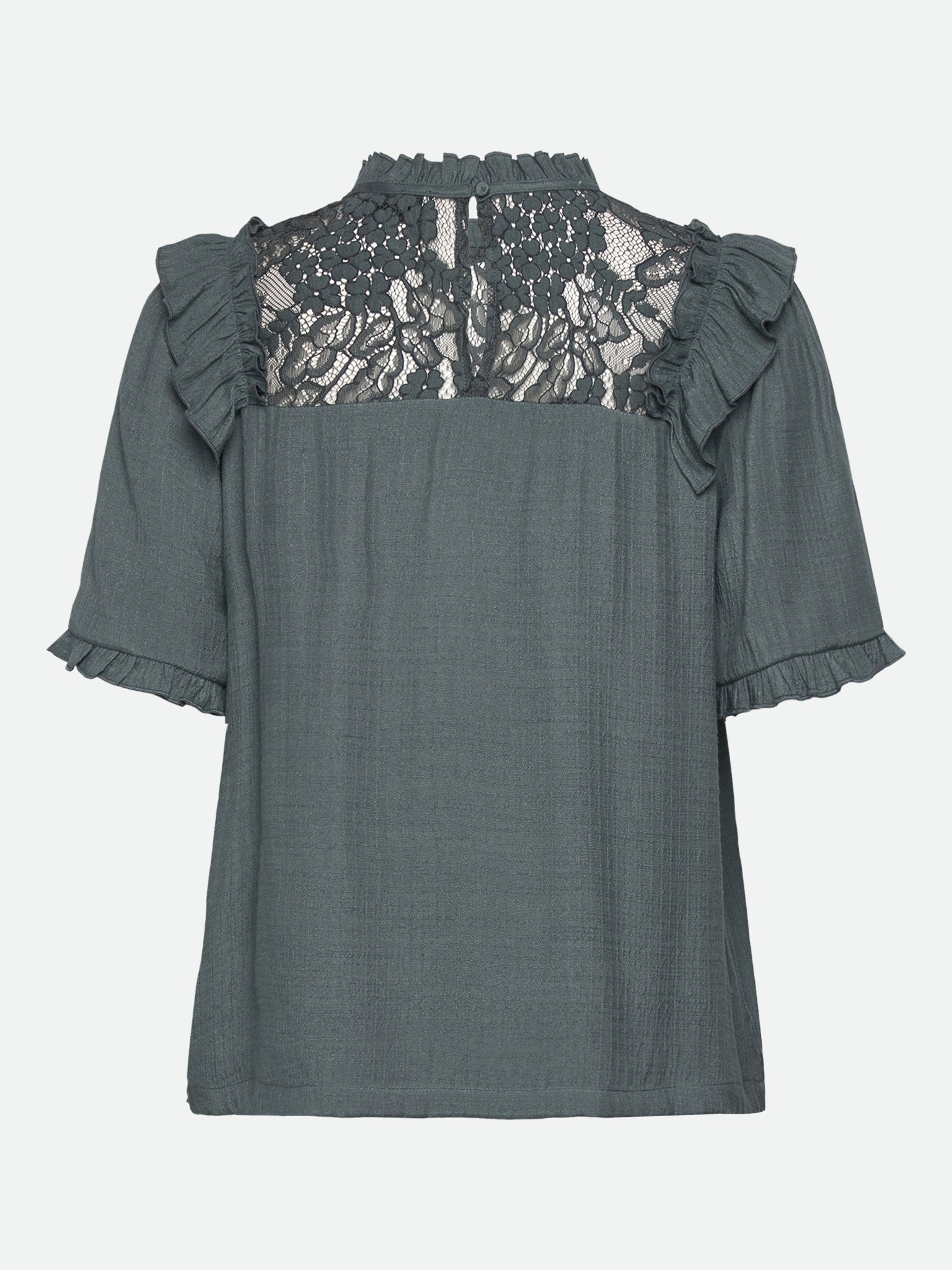 RWMarseille Kurzarm-Spitzenbluse