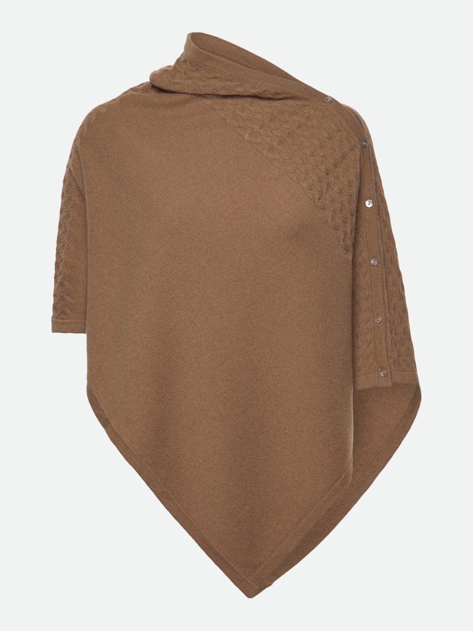 RWLaica Cashmere Pointelle Poncho PONCHO Jiaxing Qianyun USD 0 coca mocha