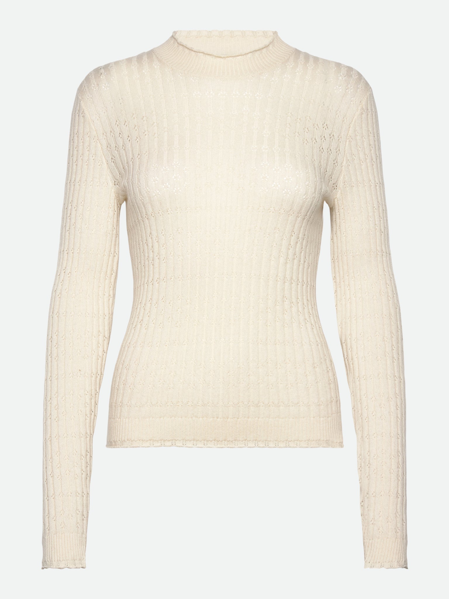 RMWSofia Pointelle LS Pullover PULLOVER Rosemunde Woman XS ivory
