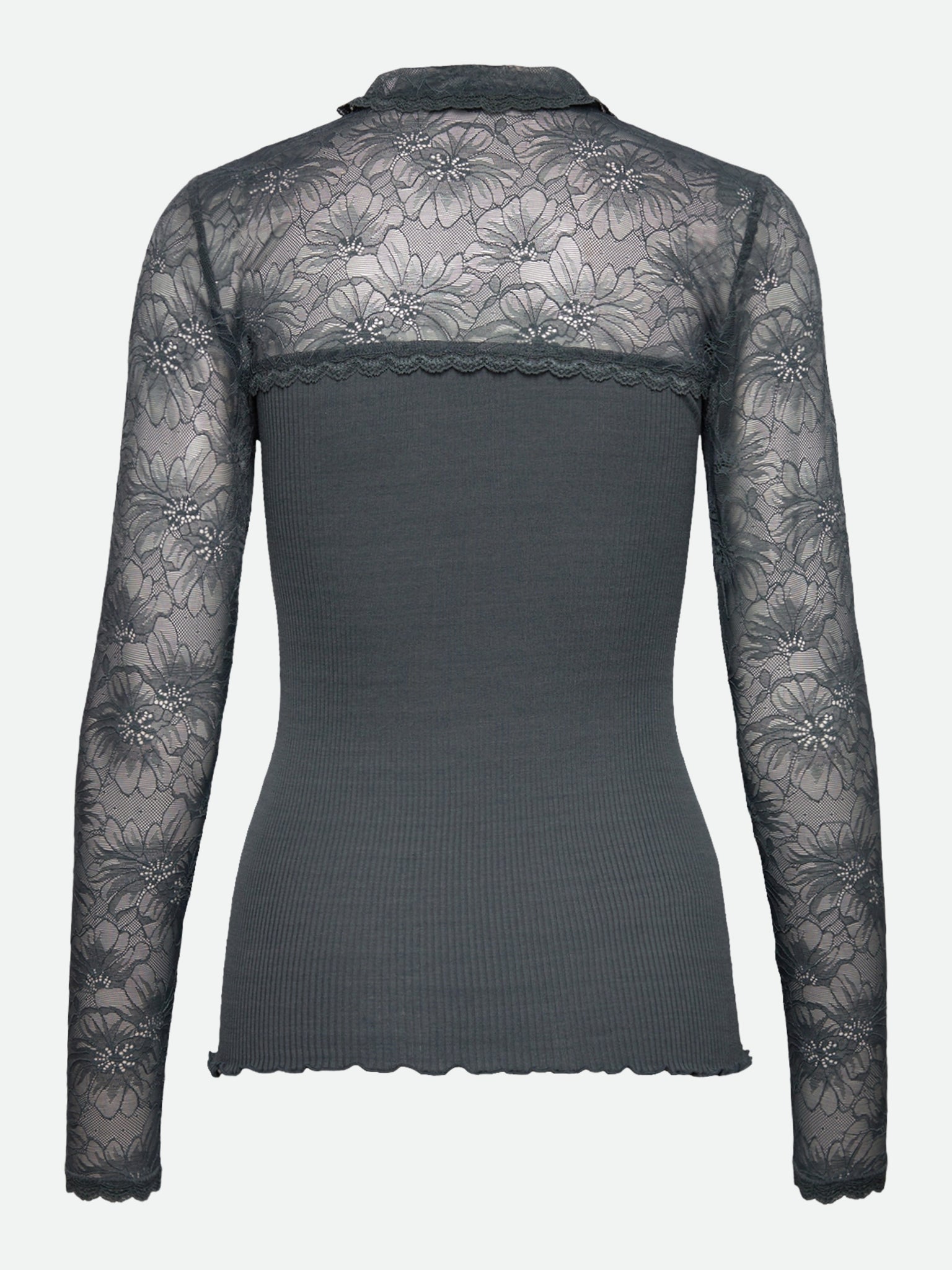 RWBeatha Silk LS Lace Polo T-shirt T-SHIRT LS Rosemunde Woman