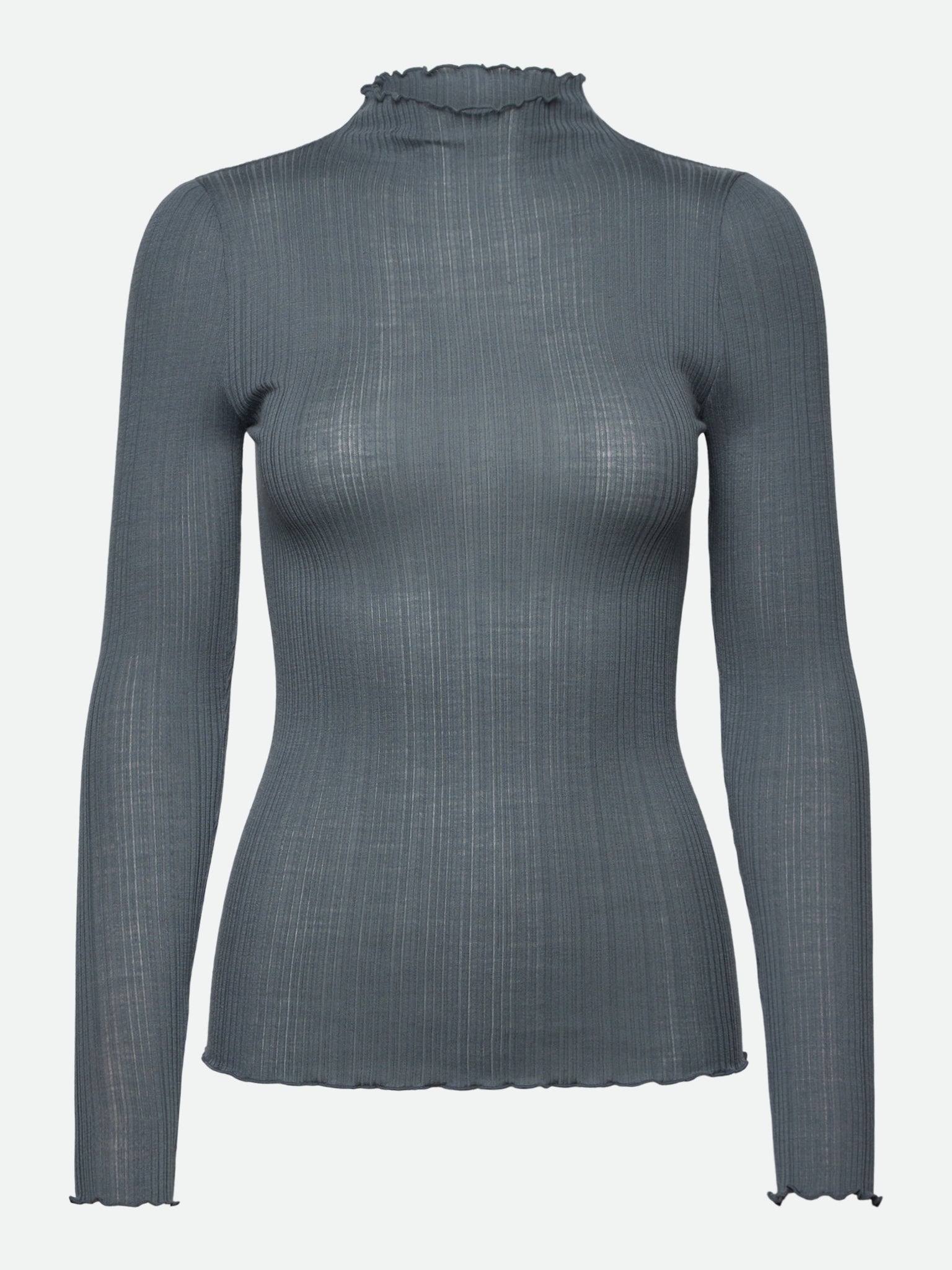 RWElise Wool LS T-neck T-shirt T-SHIRT LS Rosemunde Woman XS stormy weather