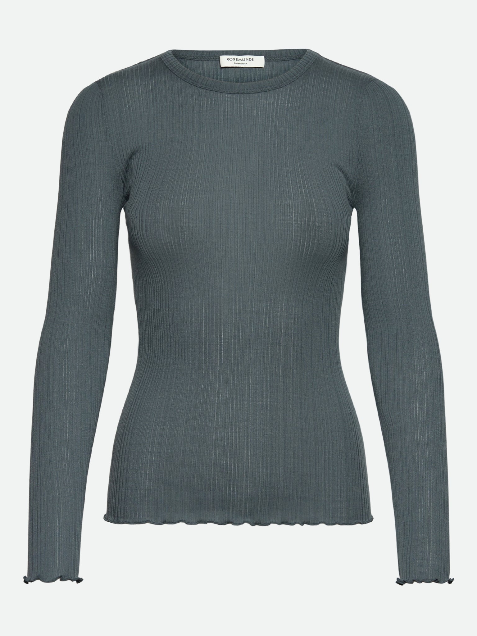 RWElise Wool LS O-neck T-shirt T-SHIRT LS Rosemunde Woman XS stormy weather