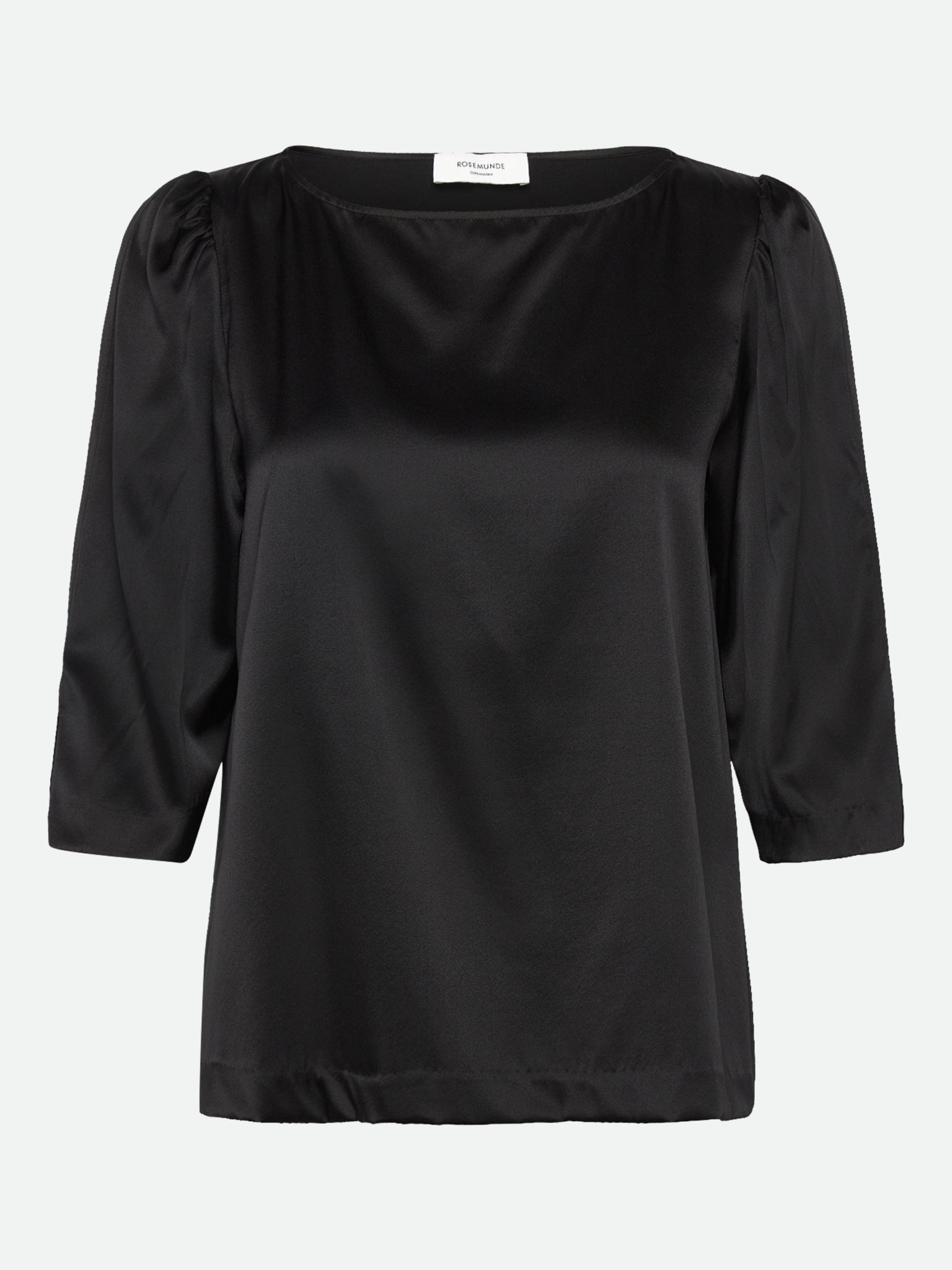 RWJade Silk 3/4 Sleeve Boatneck Blouse