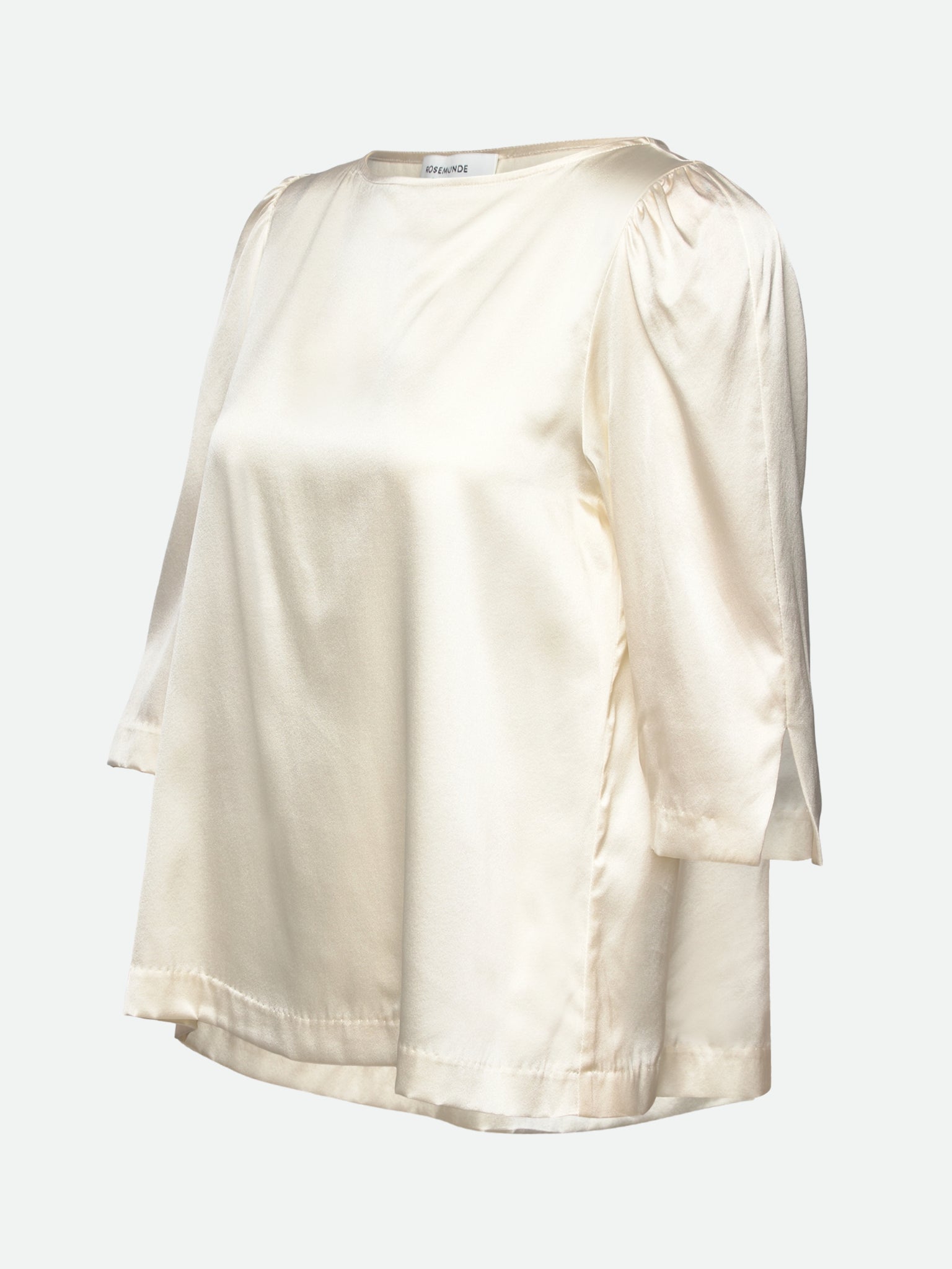 RWJade Silk 3/4 Sleeve Boatneck Blouse