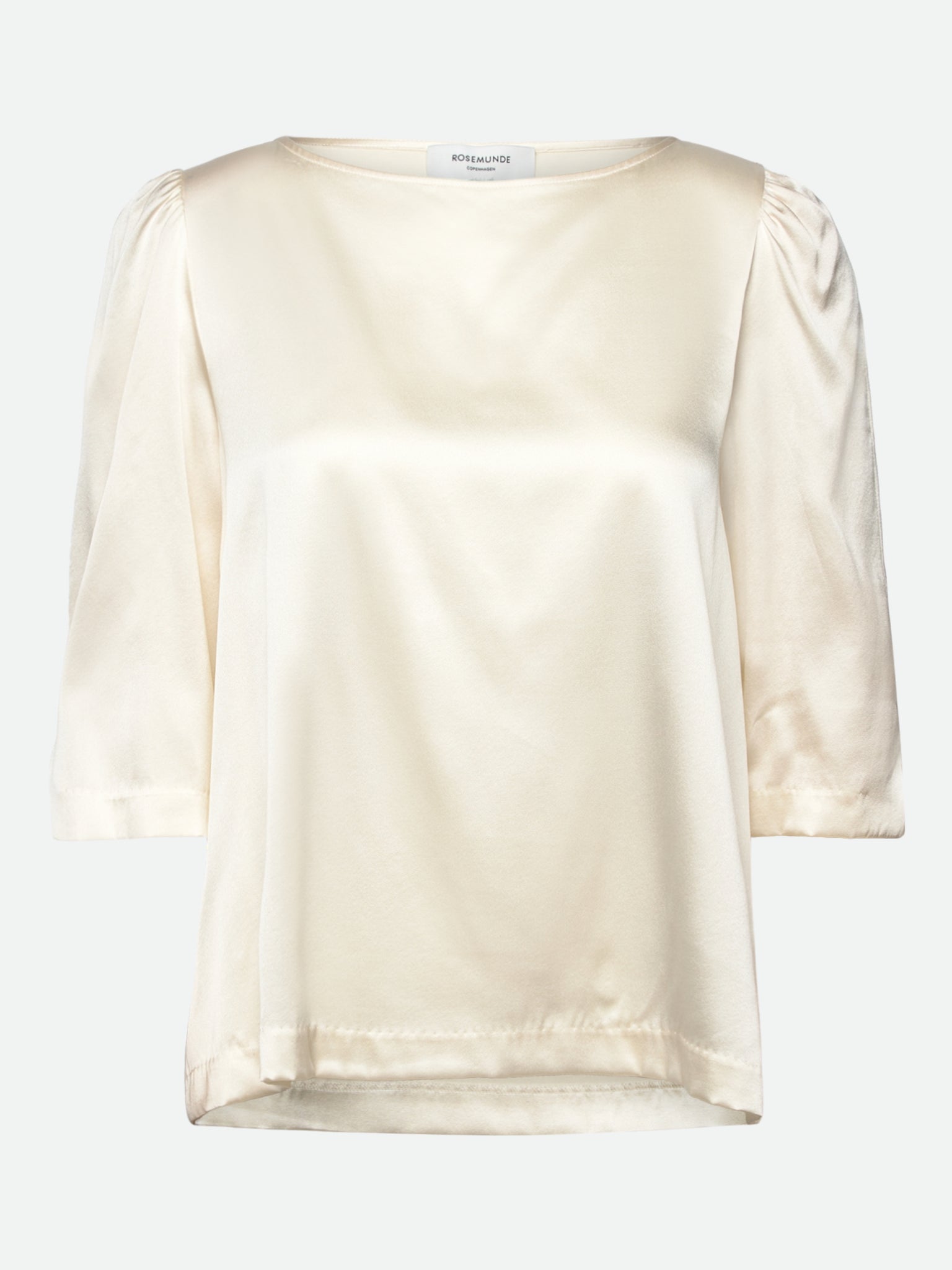 RWJade Silk 3/4 Sleeve Boatneck Blouse