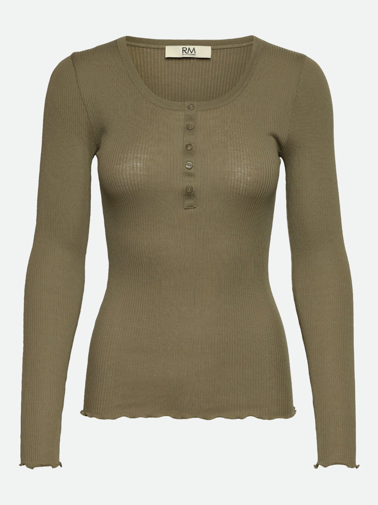 RMWBalta Modal LS Placket T-shirt T-SHIRT LS Rosemunde Woman XS dusky green