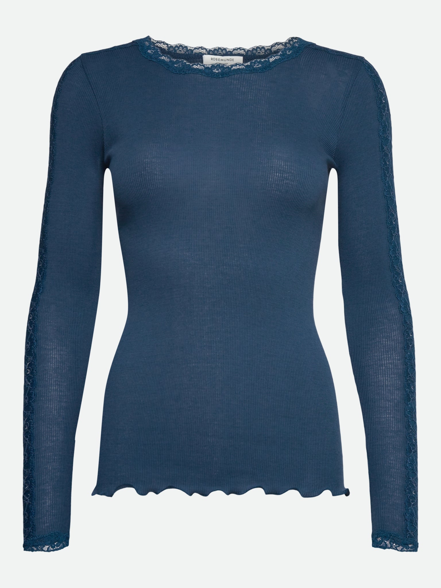 RWBernadine Organic Long Sleeve O-neck Lace T-shirt