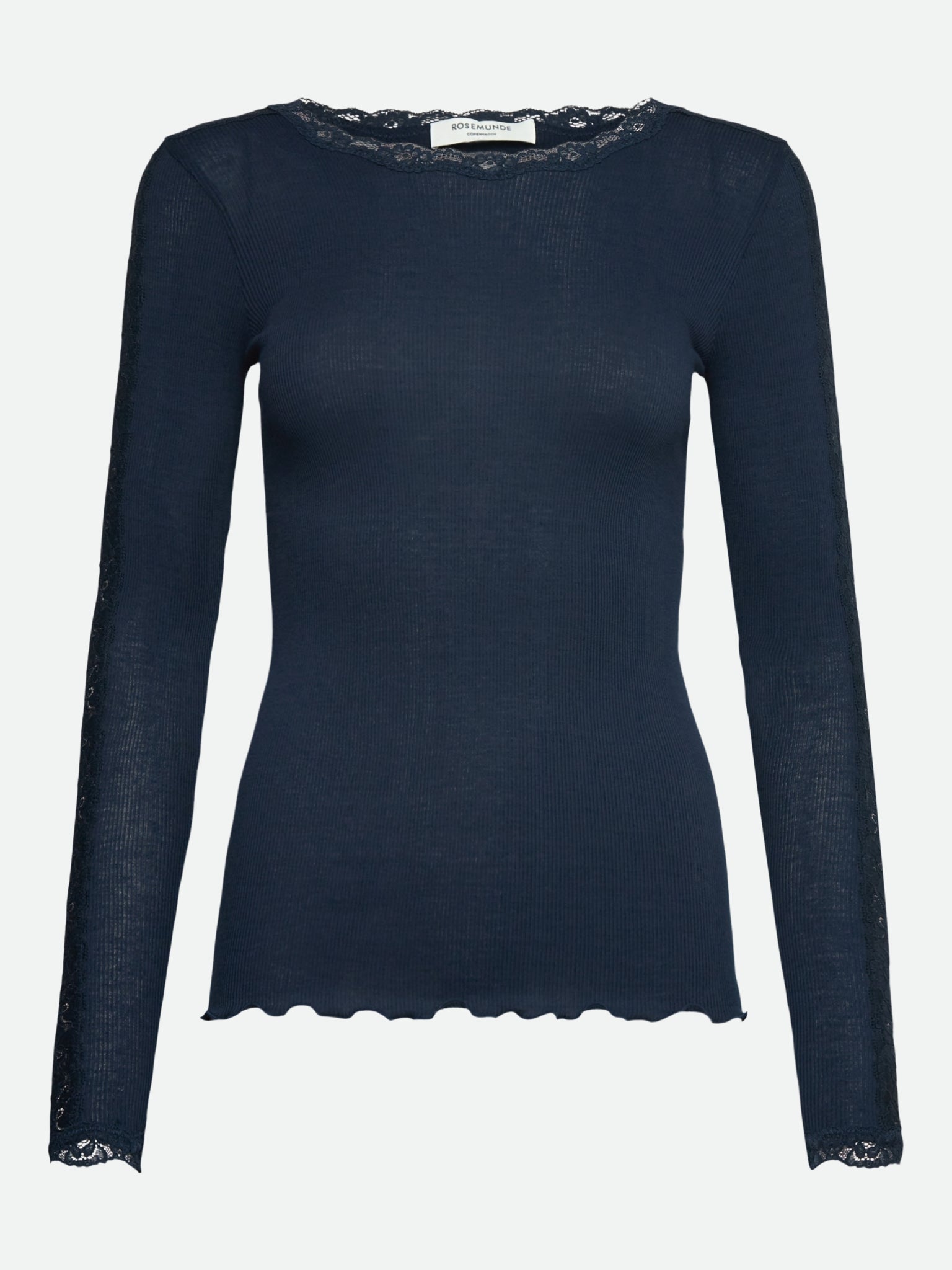 RWBernadine Organic Long Sleeve O-neck Lace T-shirt