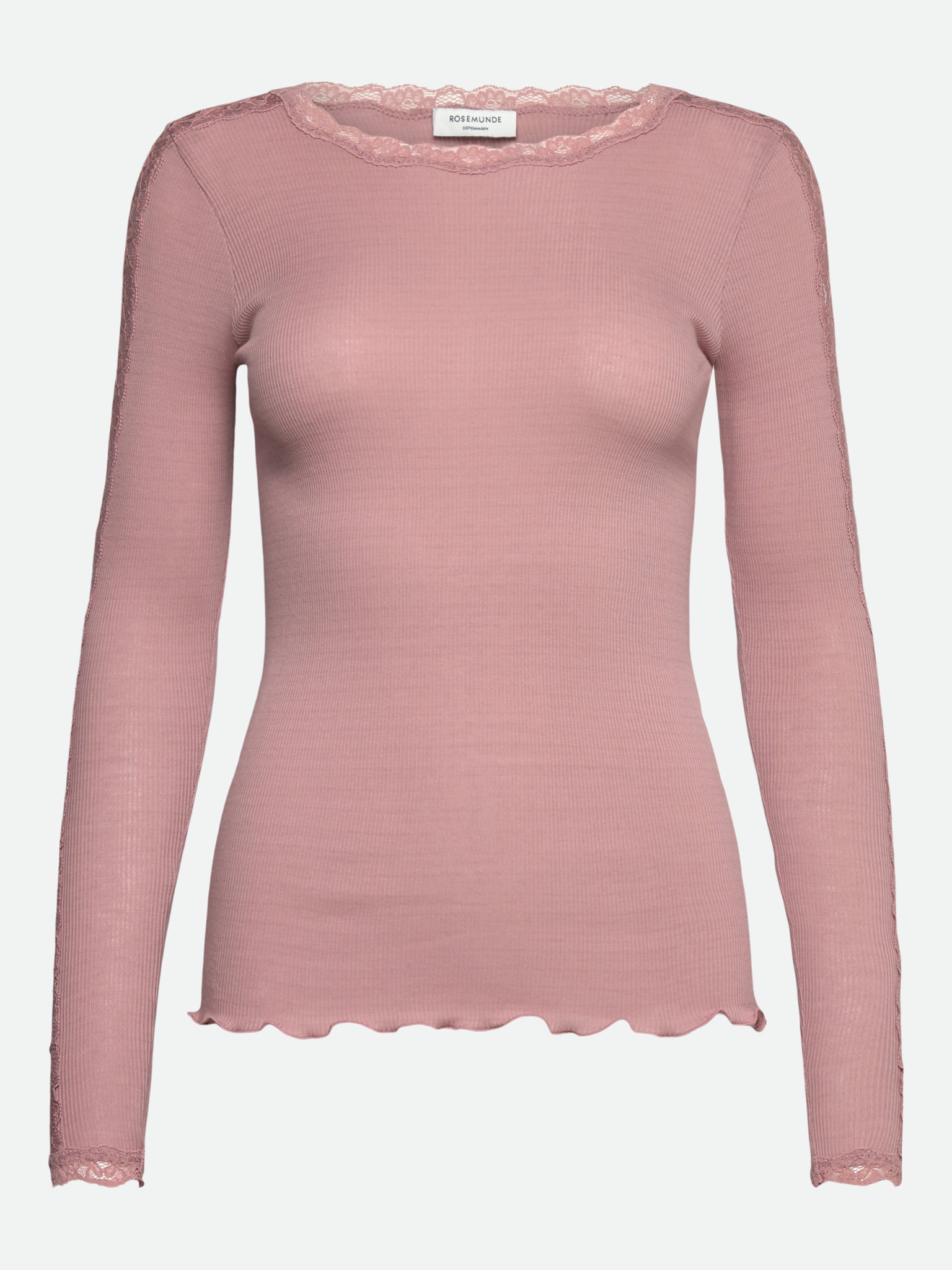 RWBernadine Organic Long Sleeve O-neck Lace T-shirt