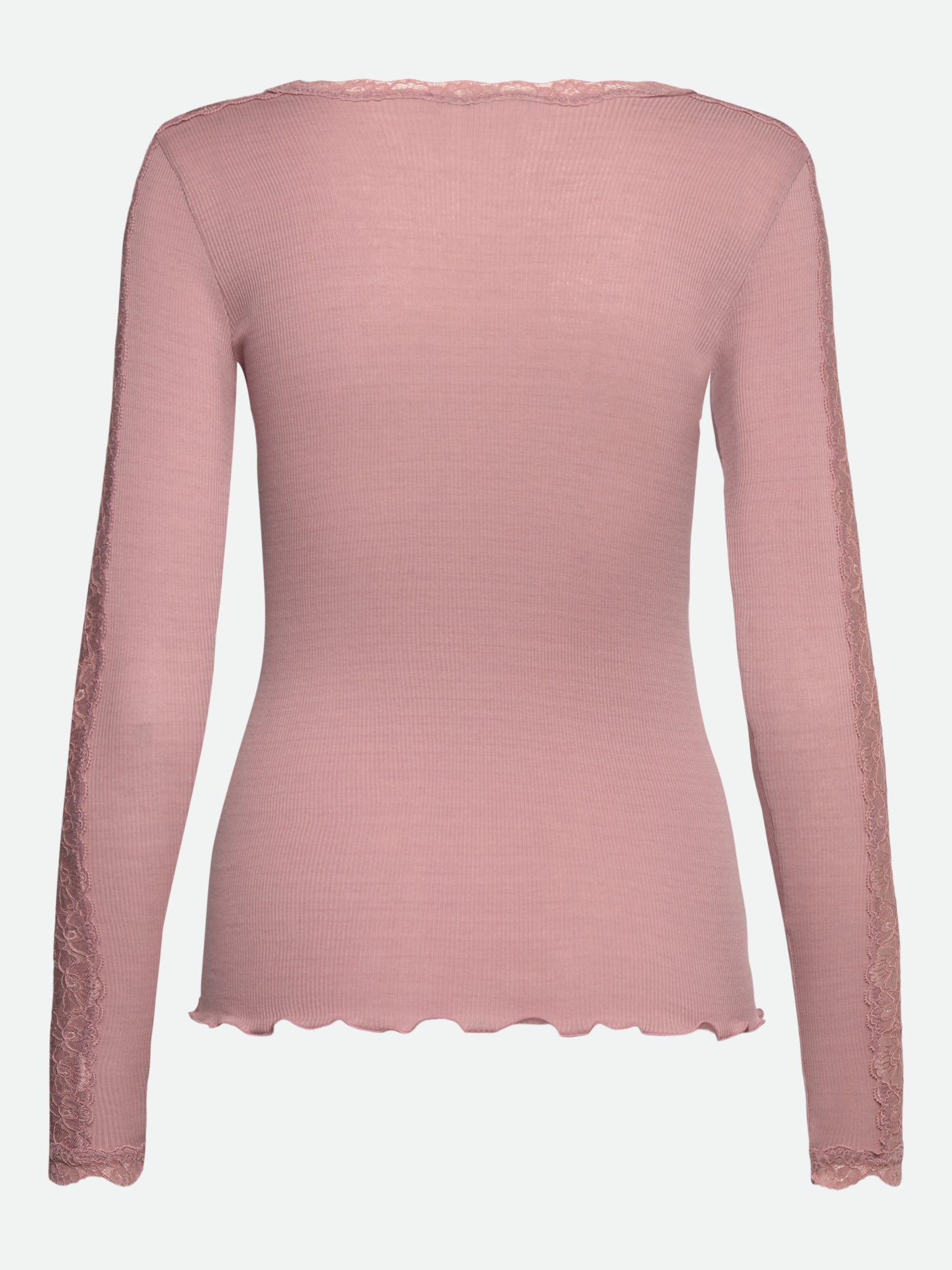 RWBernadine Organic Long Sleeve O-neck Lace T-shirt