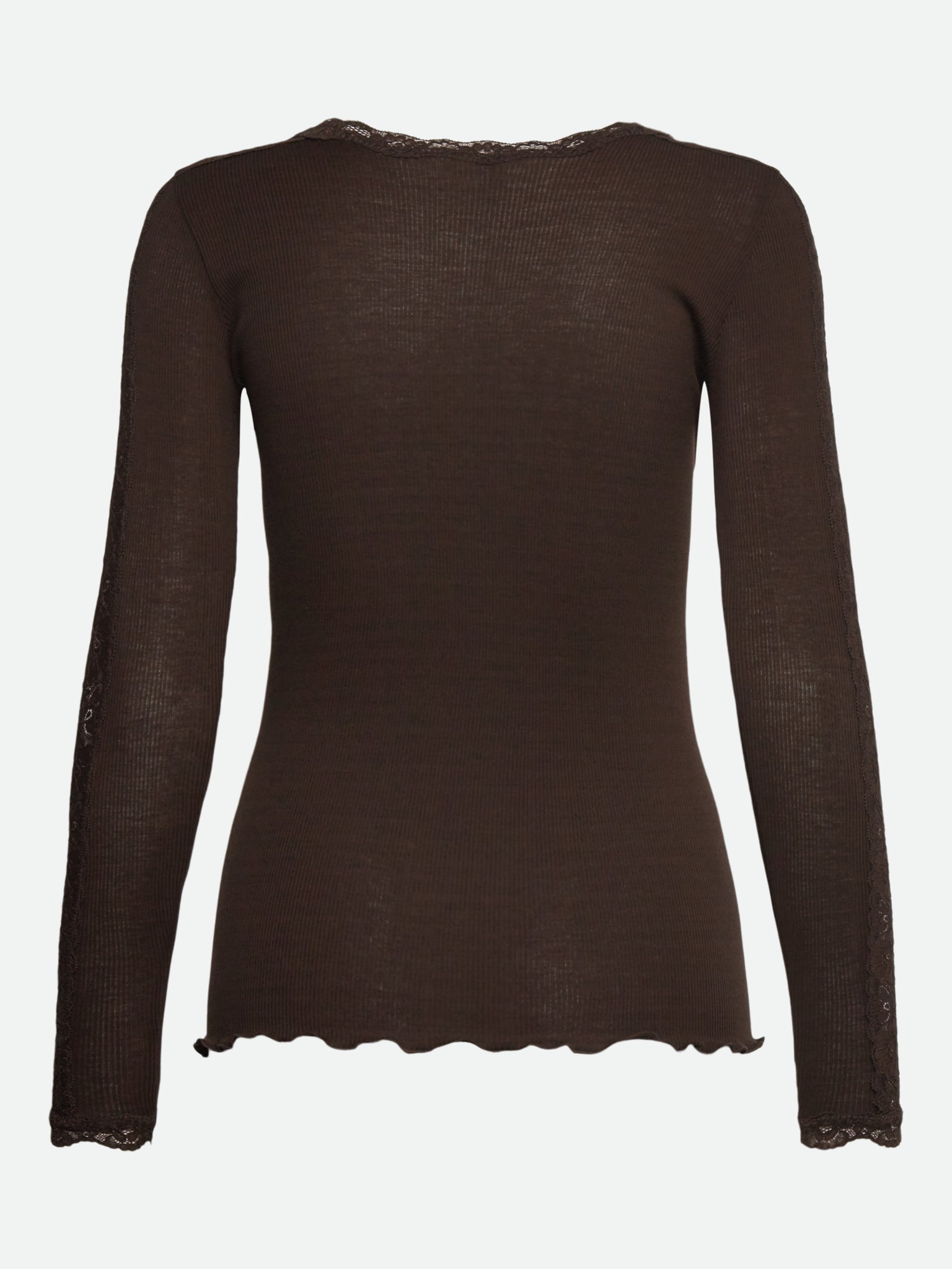 RWBernadine Organic Long Sleeve O-neck Lace T-shirt