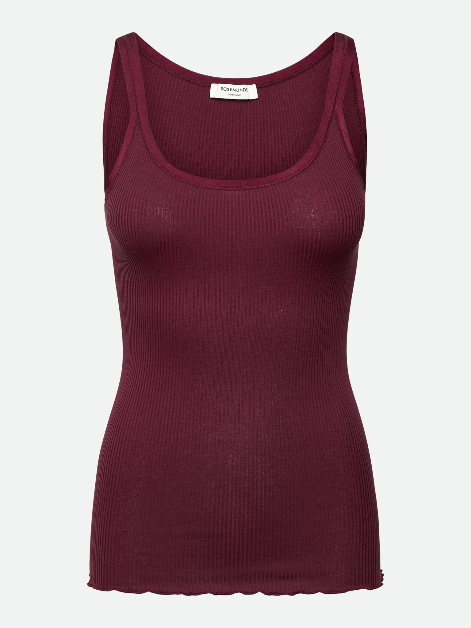 RWBelle zijden top met U-hals en elastische bandjes
