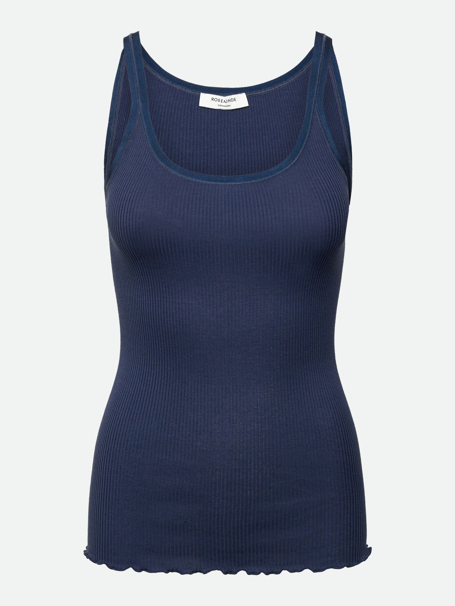 RWBelle zijden top met U-hals en elastische bandjes