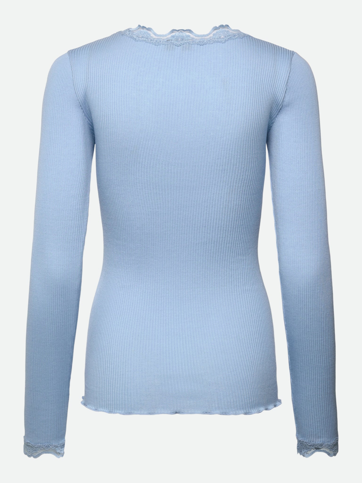RWBabette zijden T-shirt met lange mouwen en kant