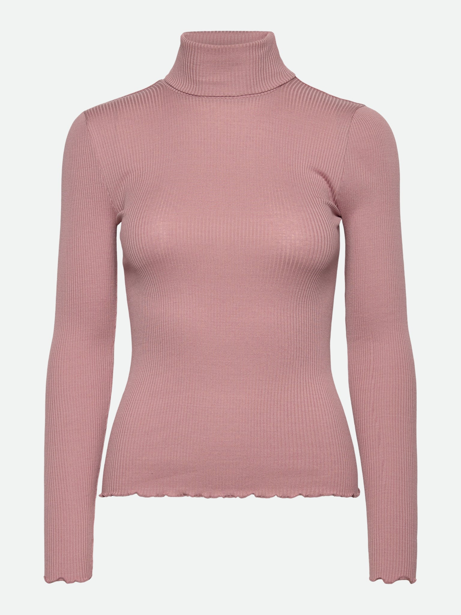 RWBeatha zijden T-shirt met lange mouwen en col