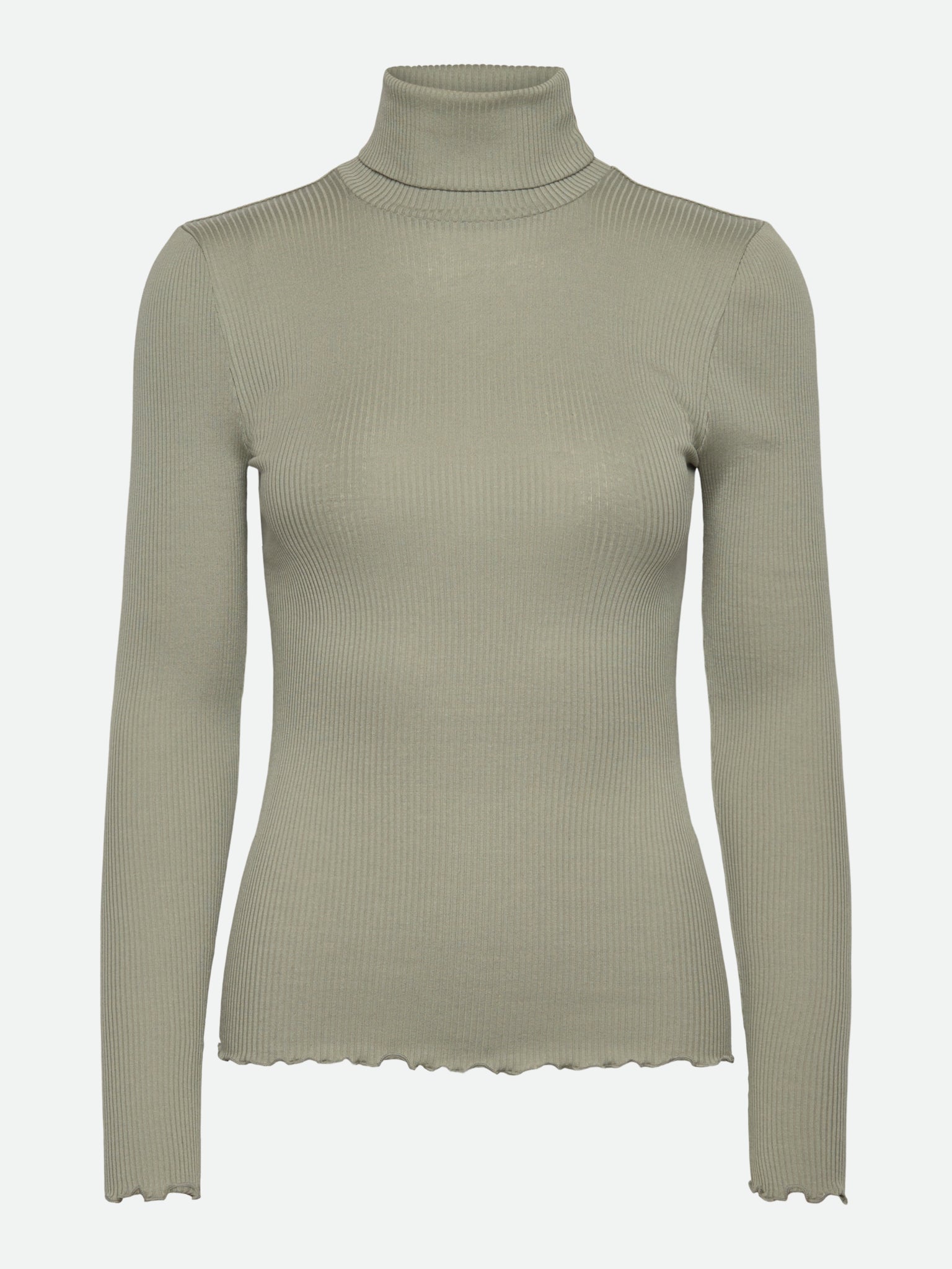RWBeatha zijden T-shirt met lange mouwen en col