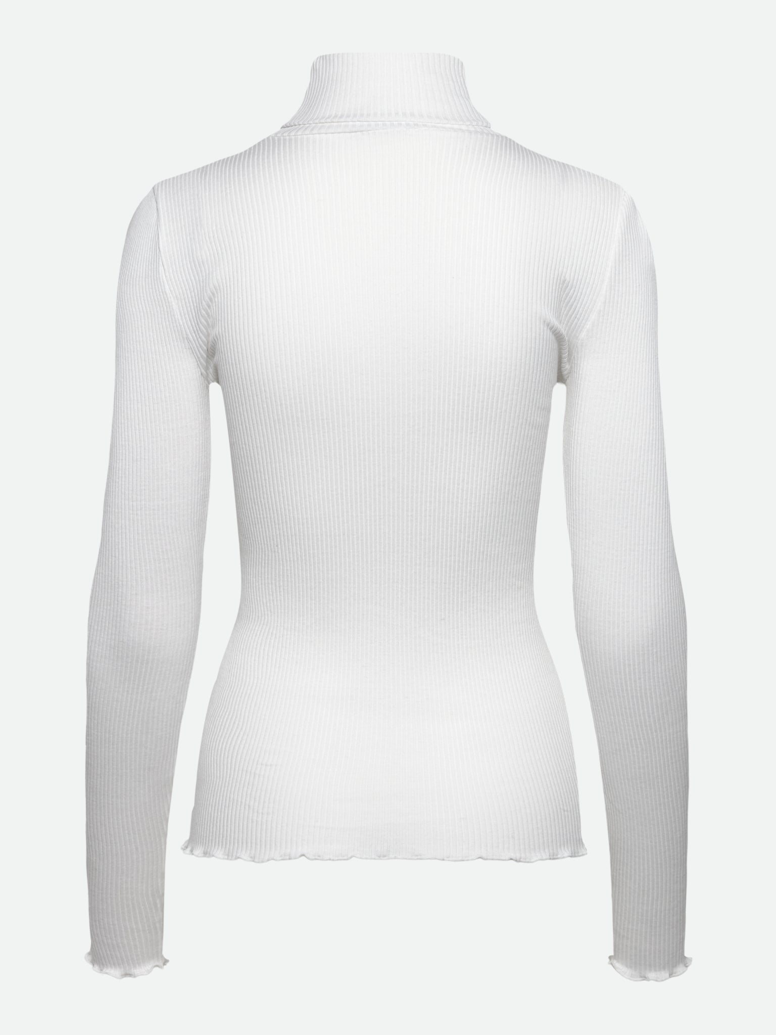 RWBeatha zijden T-shirt met lange mouwen en col