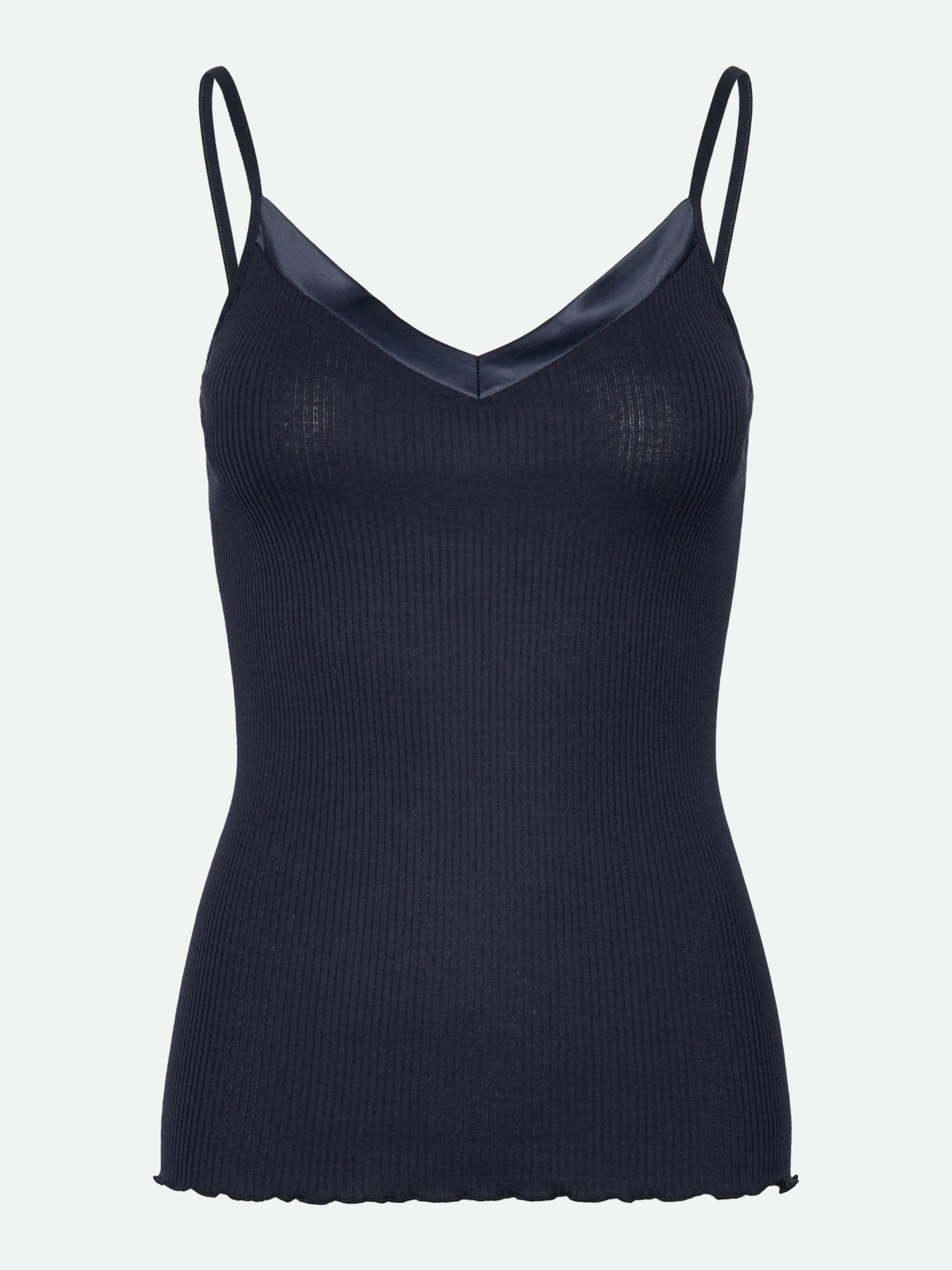 RWBeatha Silk SL Strap Satin Tape Top TOP Rosemunde Woman XS navy