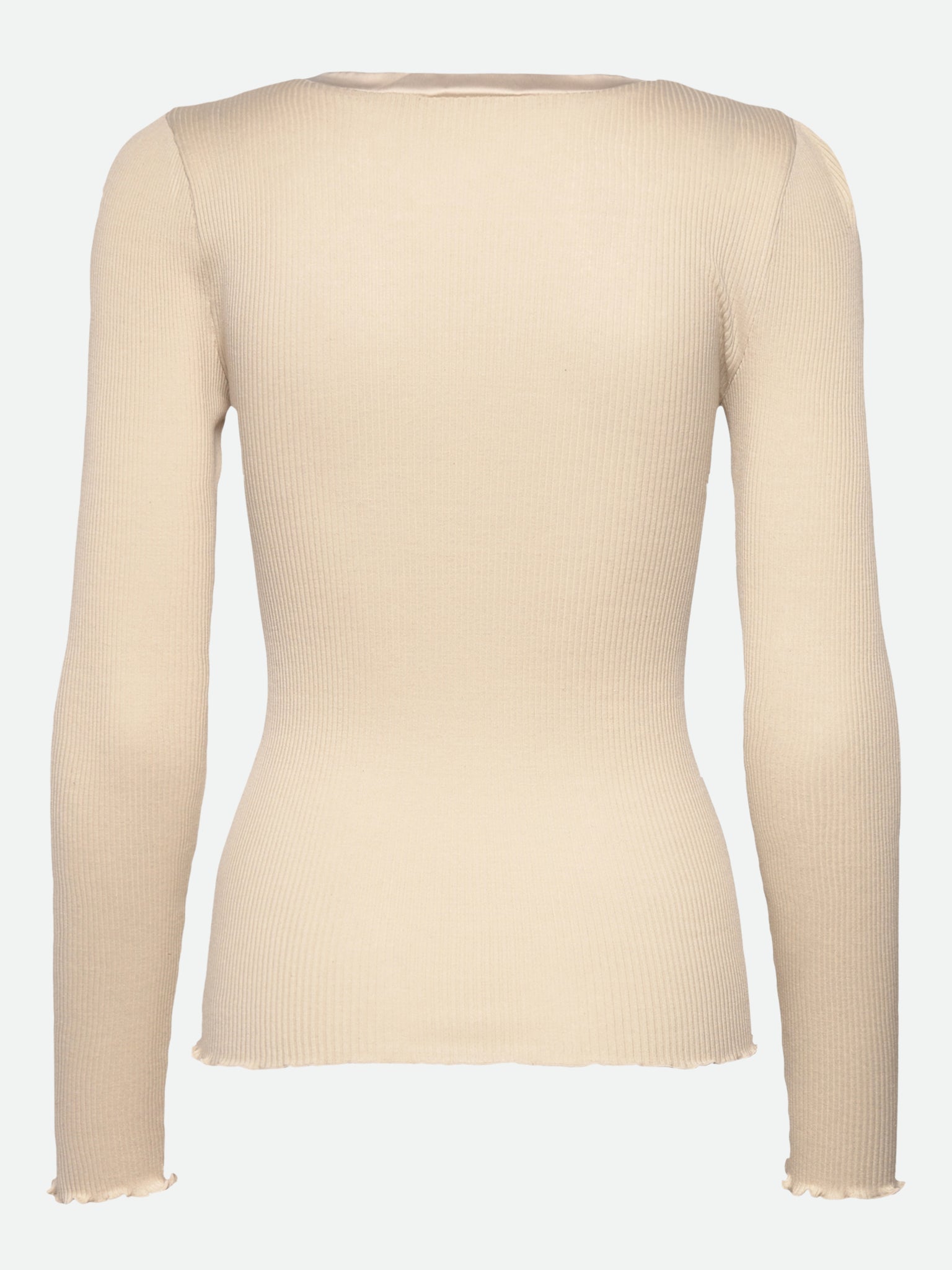 RWBeatha Silk V-Neck longsleeve Satin Tape T-shirt T-SHIRT LS Rosemunde Woman