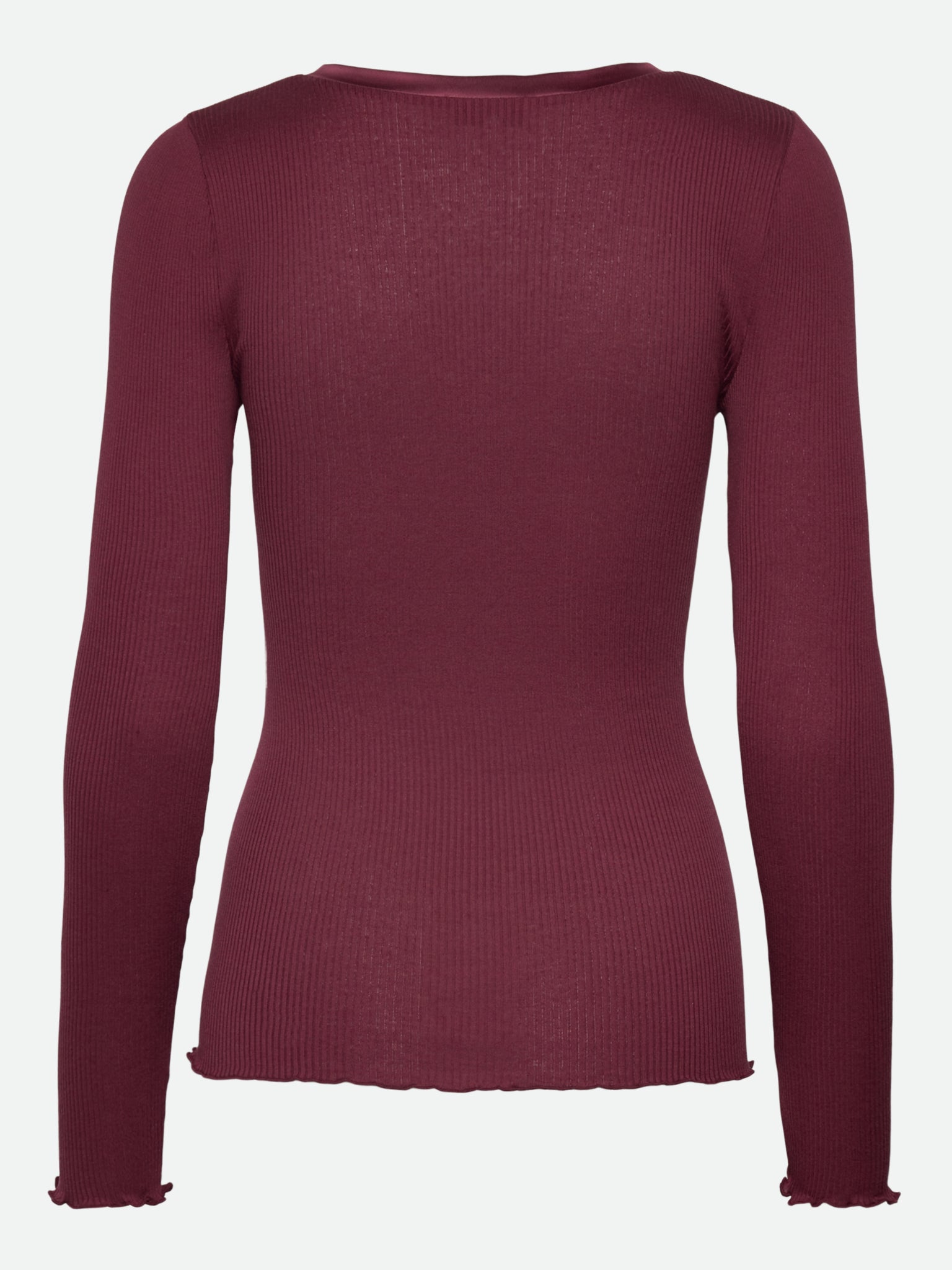 RWBeatha Silk V-Neck longsleeve Satin Tape T-shirt T-SHIRT LS Rosemunde Woman