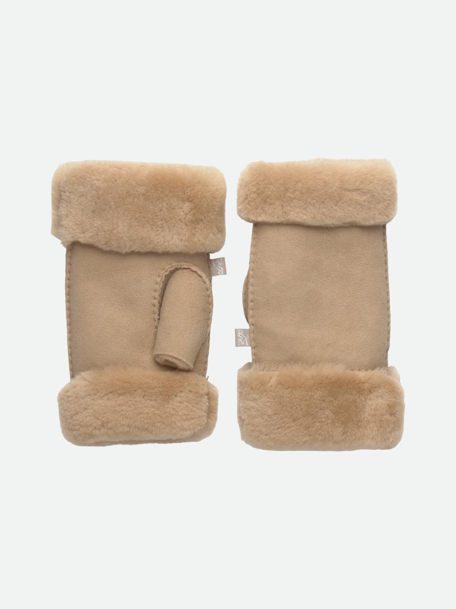 RHSydney Shearling Half Mittens GLOVES Rosemunde Woman XS/S Taupe