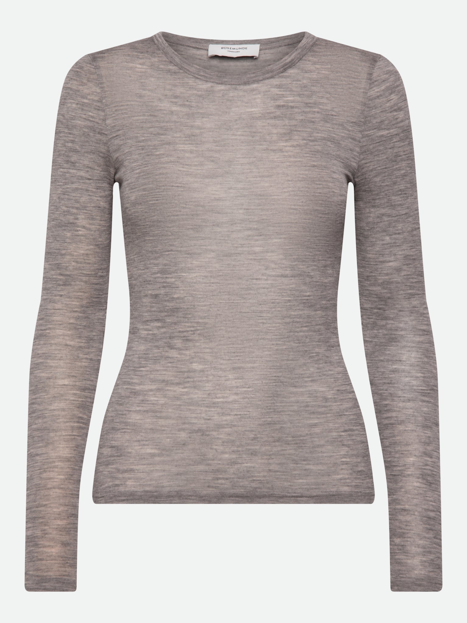 RWSara Cashmere Blend LS T-shirt T-SHIRT LS Rosemunde Woman XS light grey melange