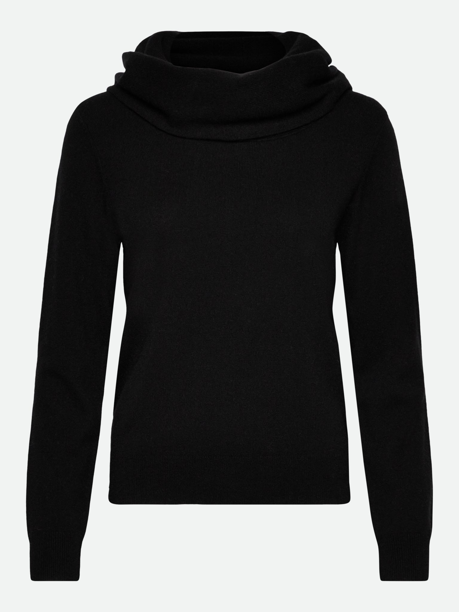 RWLaica Cashmere Long Sleeve Waterfall Collar Pullover PULLOVER Rosemunde Woman XS black