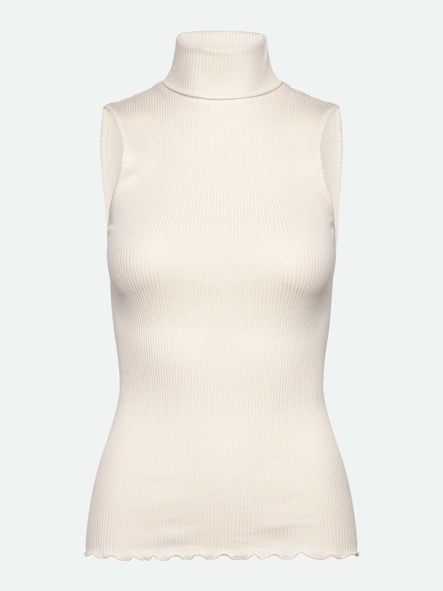 RWBeatha Silk Sleeveless Rollneck Top TOP Rosemunde Woman XS ivory