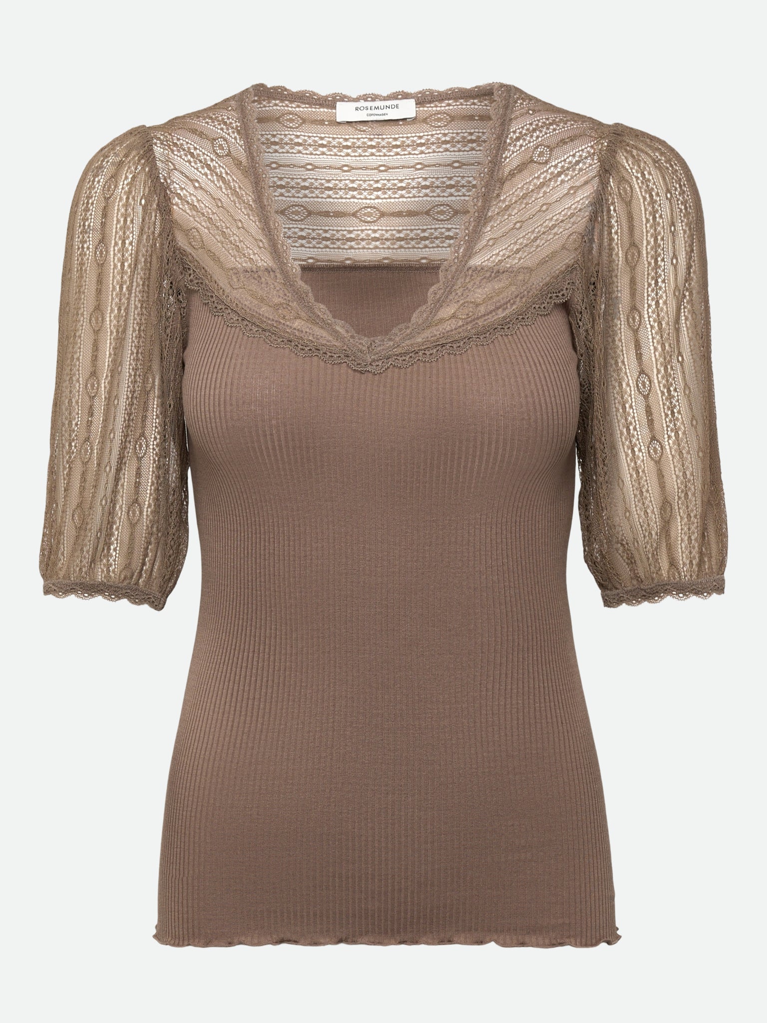 RWBeatha Silk Full lace 2/4 T-shirt T-SHIRT SS Rosemunde Woman XS walnut