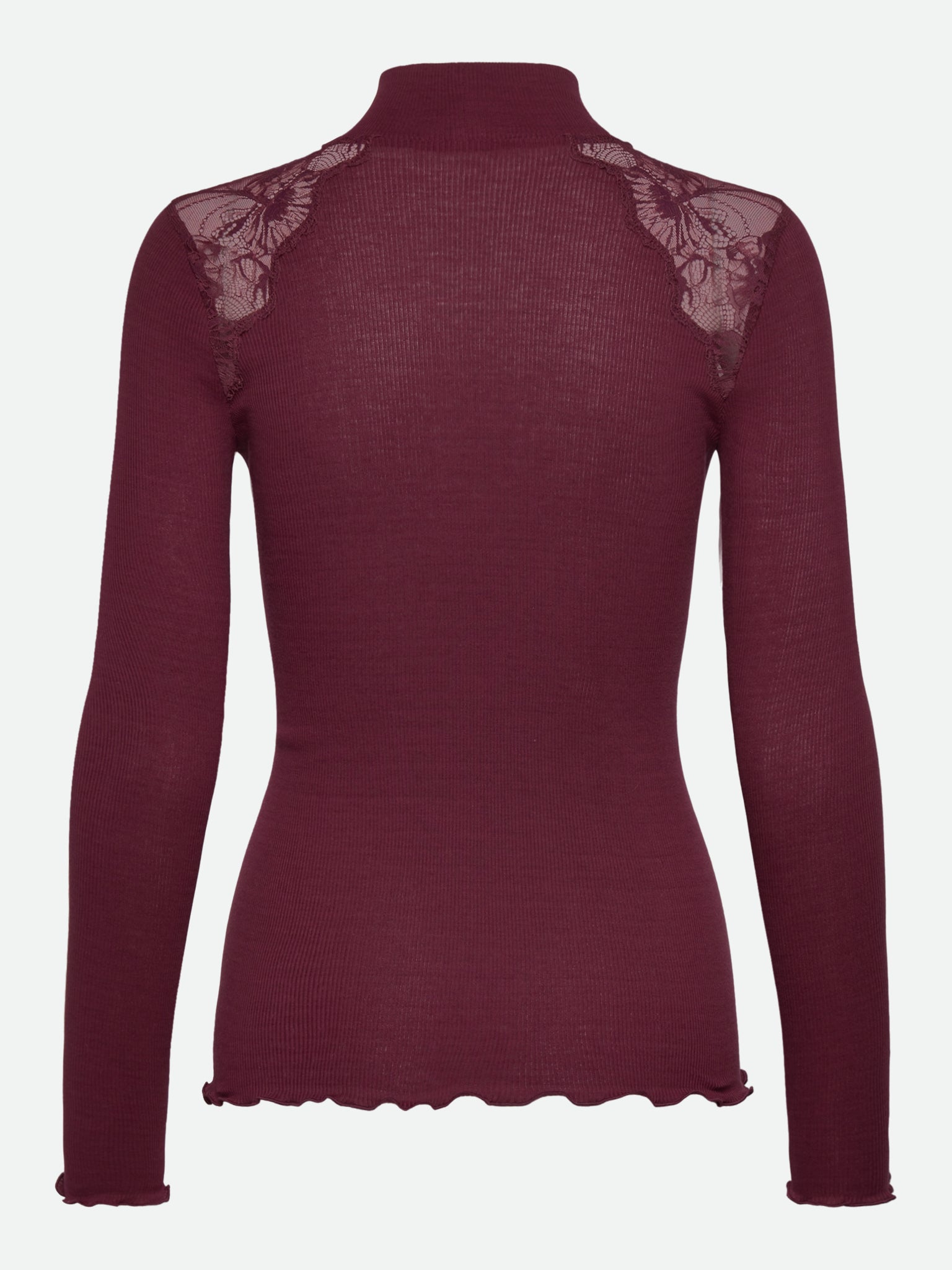 RWBernadine Organic Long Sleeve Lace T-shirt T-SHIRT LS Rosemunde Woman