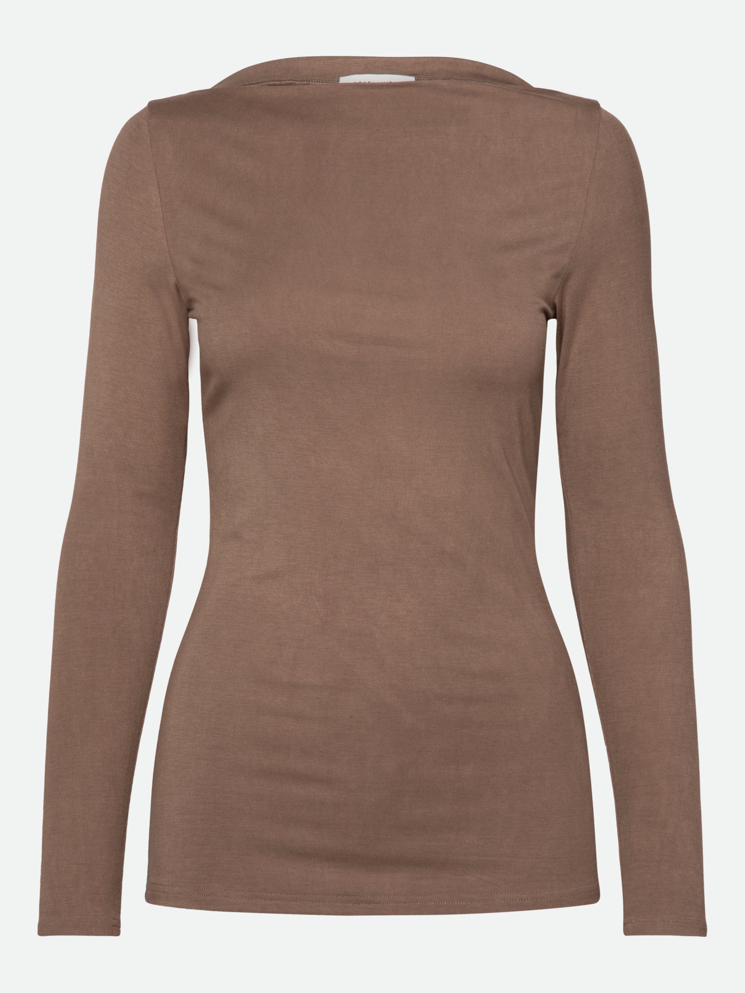RWBess Long sleeve Boatneck T-shirt T-SHIRT LS Rosemunde Woman XS walnut