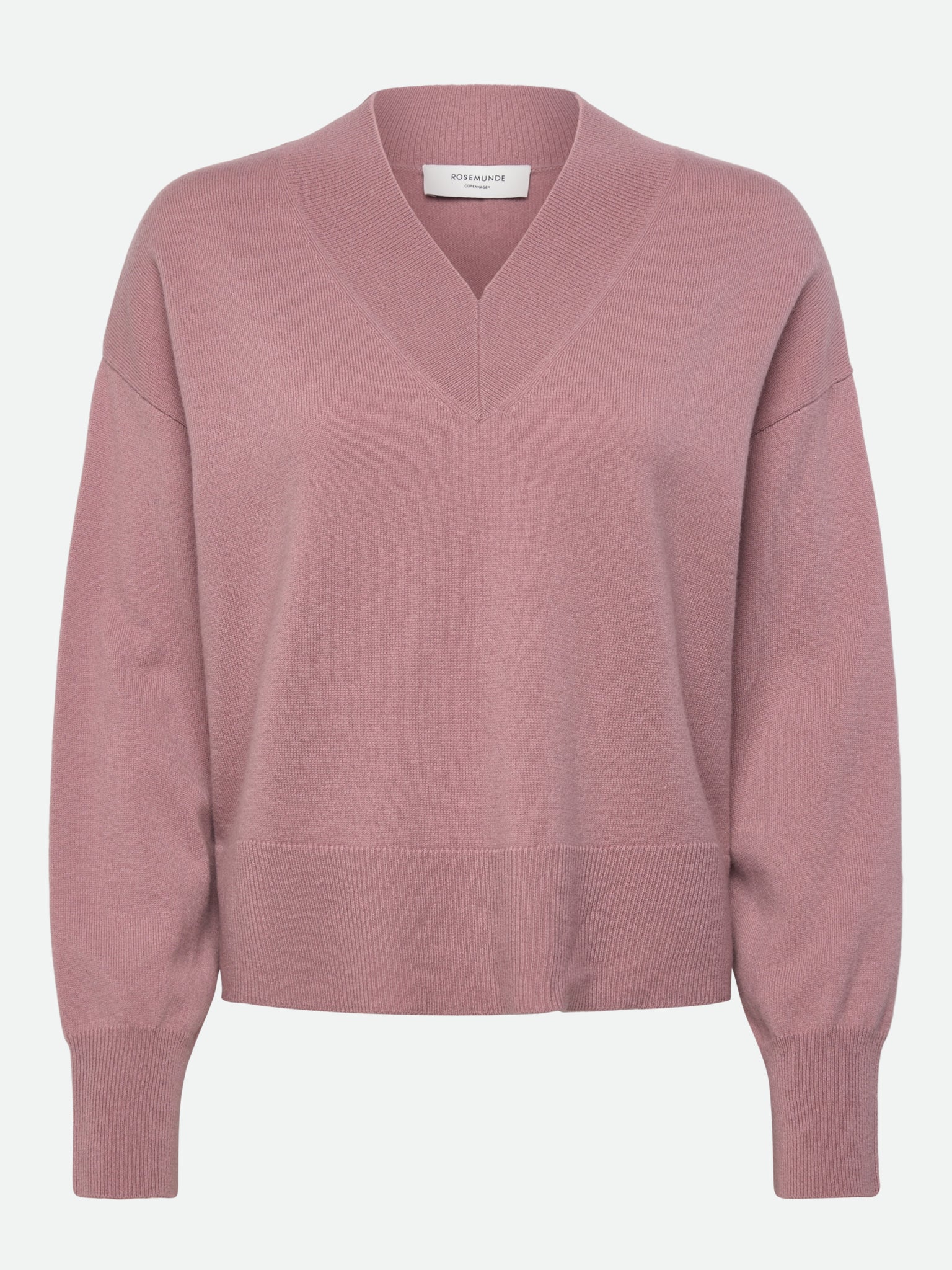 RWLaica Cashmere V-neck Long Sleeve Pullover PULLOVER Rosemunde Woman XS woodrose