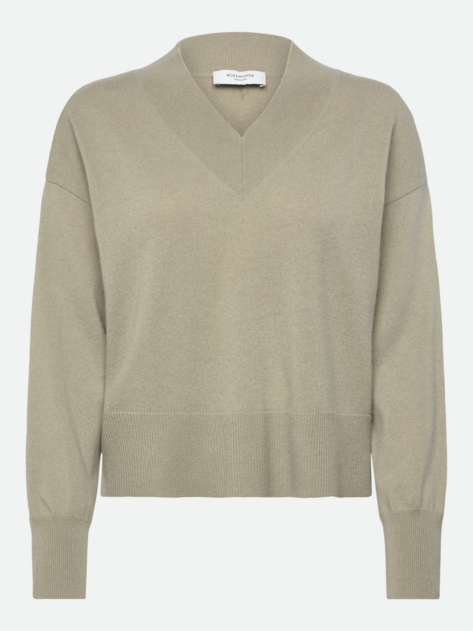 RWLaica Cashmere Langærmet Pullover med V-hals