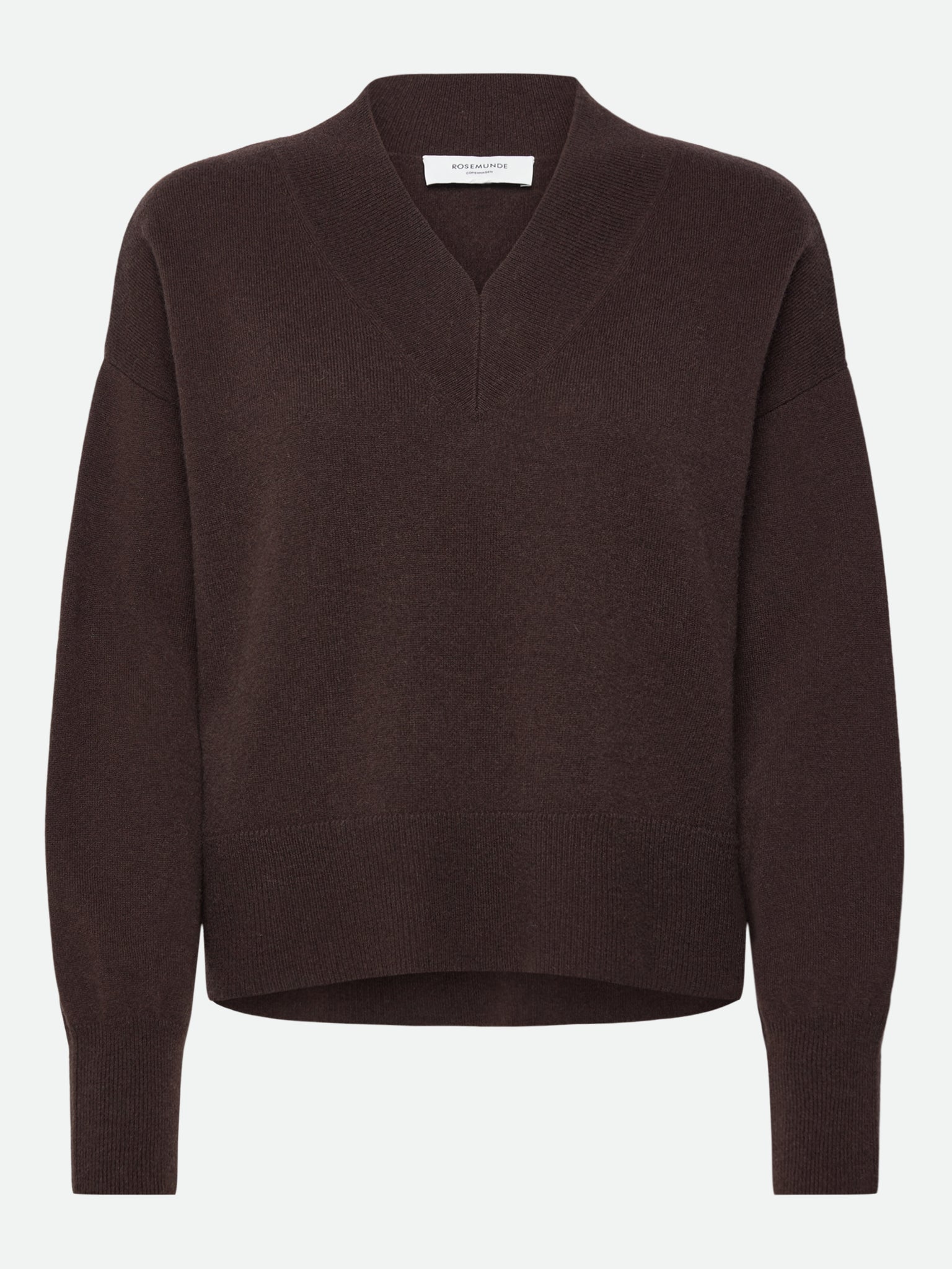 RWLaica Cashmere V-neck Long Sleeve Pullover PULLOVER Rosemunde Woman XS mole