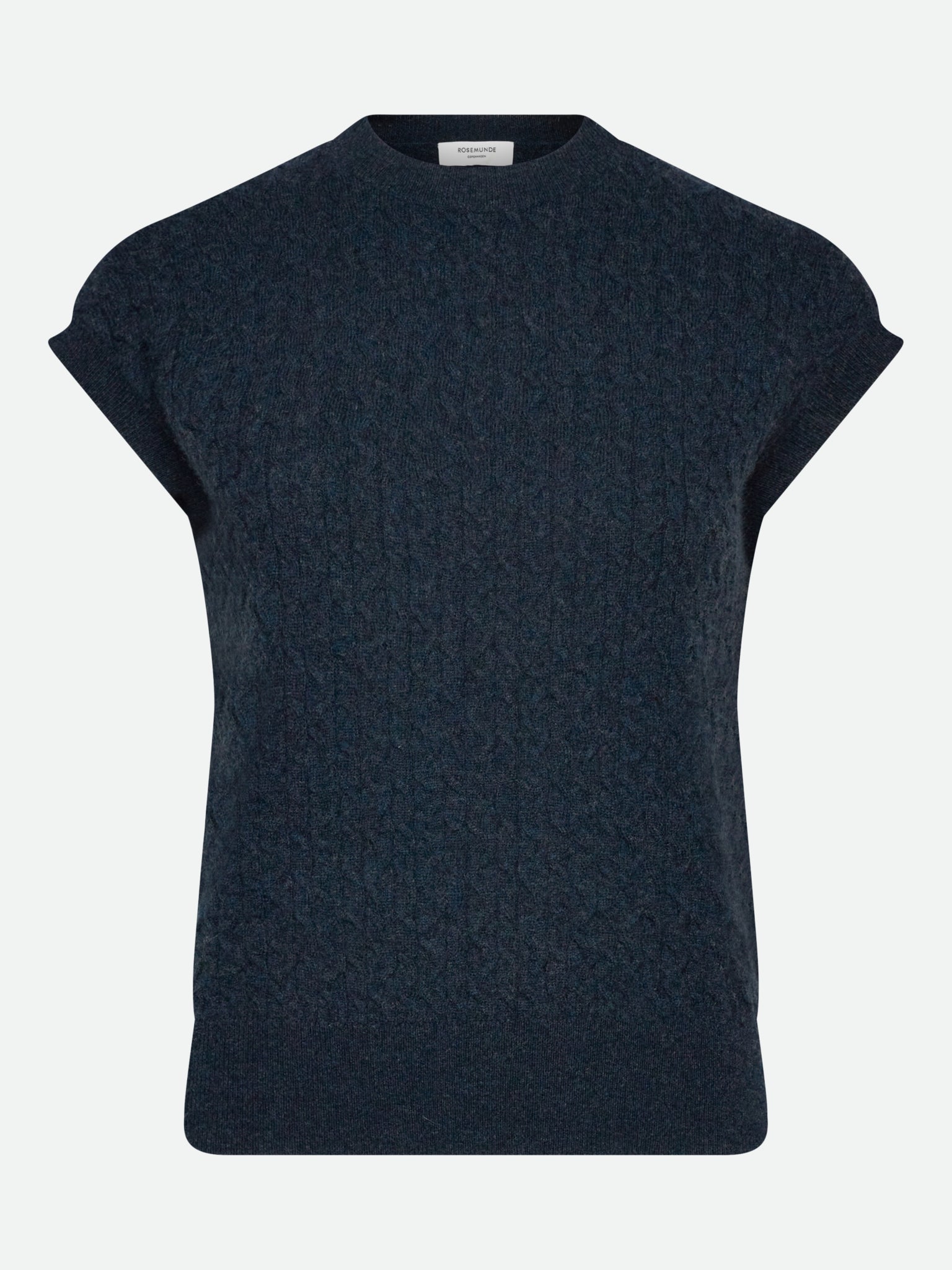 RWLaica Cashmere Cable Vest VEST Rosemunde Woman XS dark navy melange