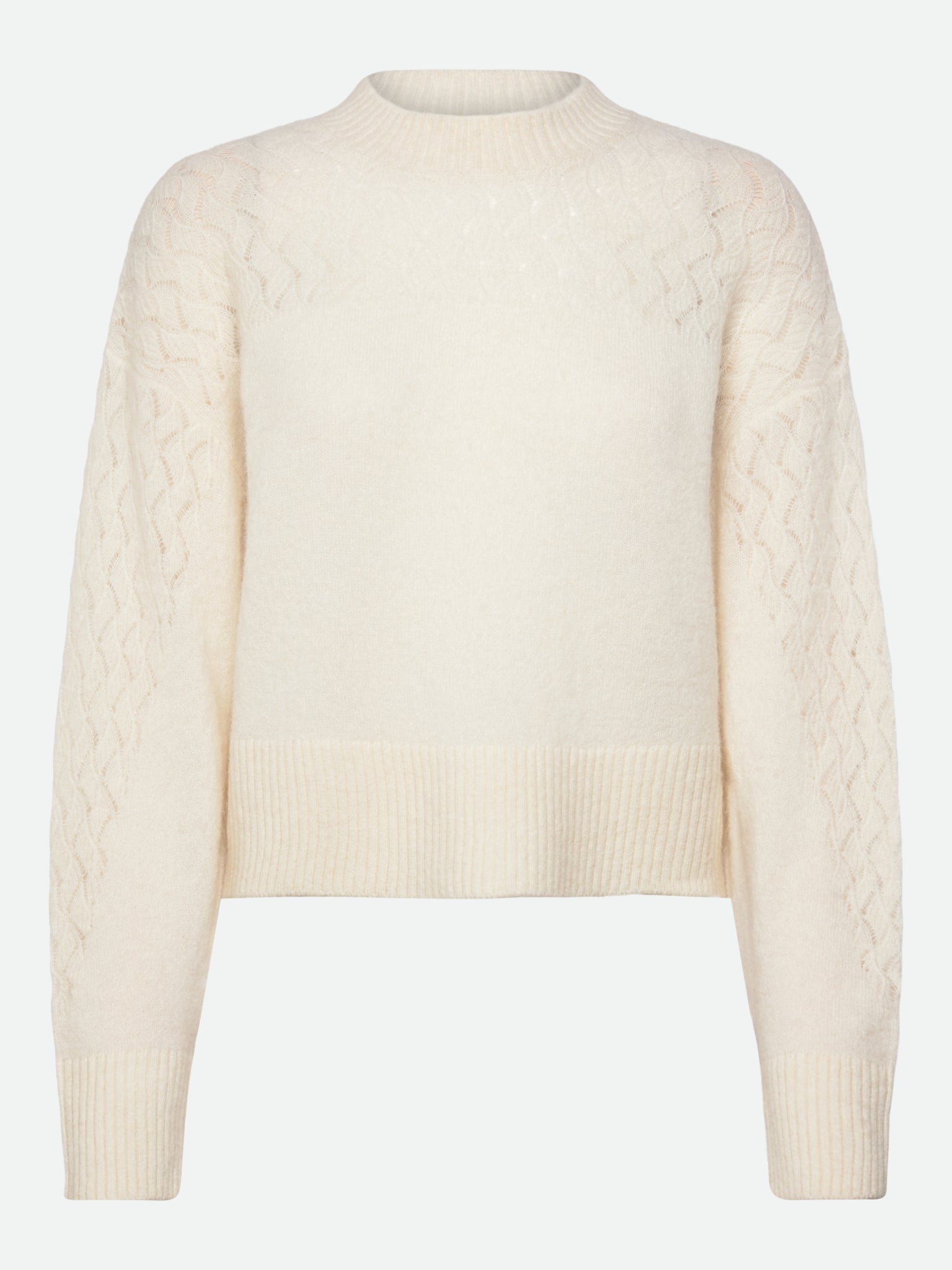 RWAida Long sleeve Mock Neck Pullover PULLOVER Rosemunde Woman XS ivory