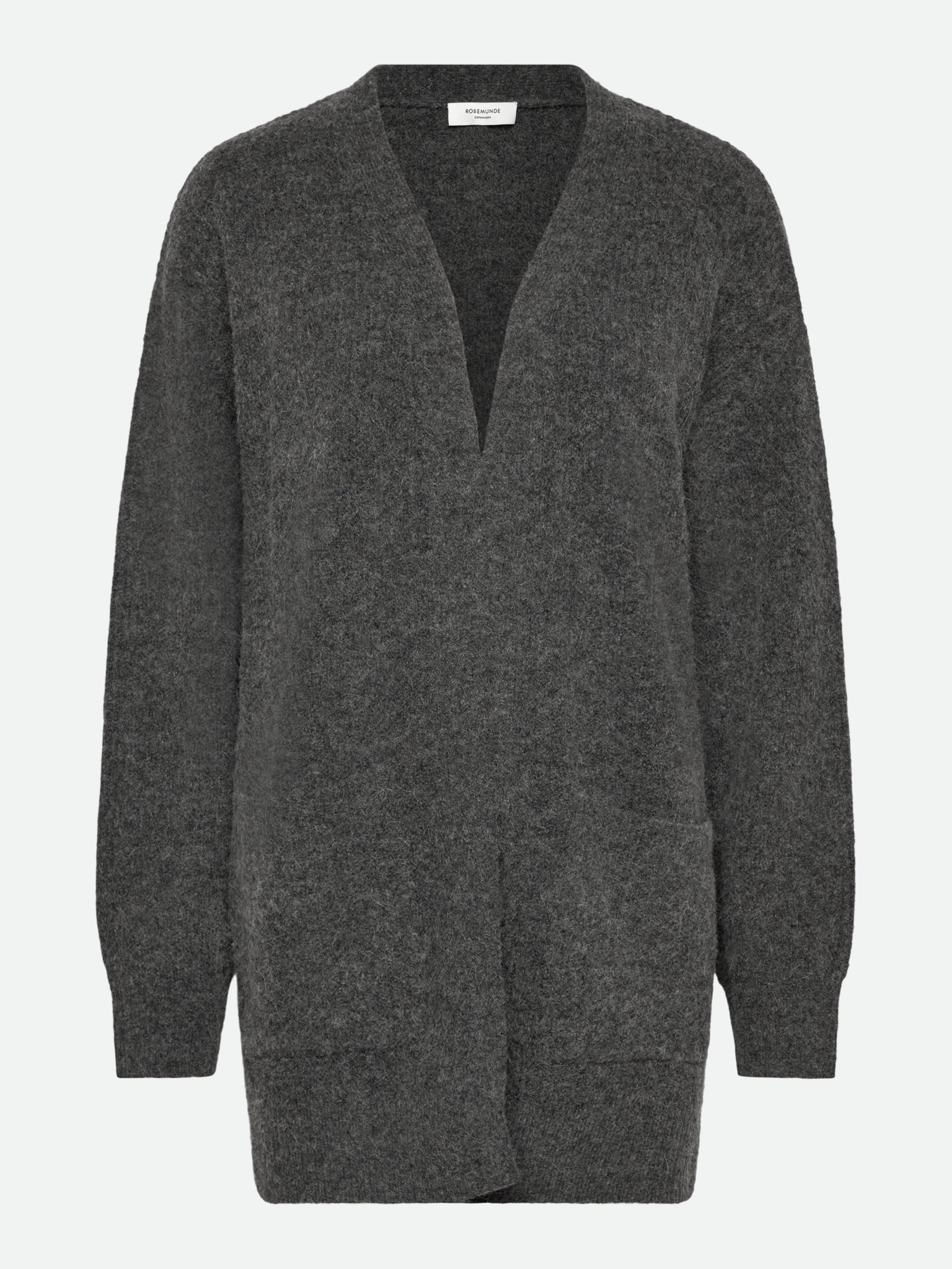RWTinker Wool Blend LS V-neck Cardigan CARDIGAN Jiaxing Qianyun USD XS medium grey melange
