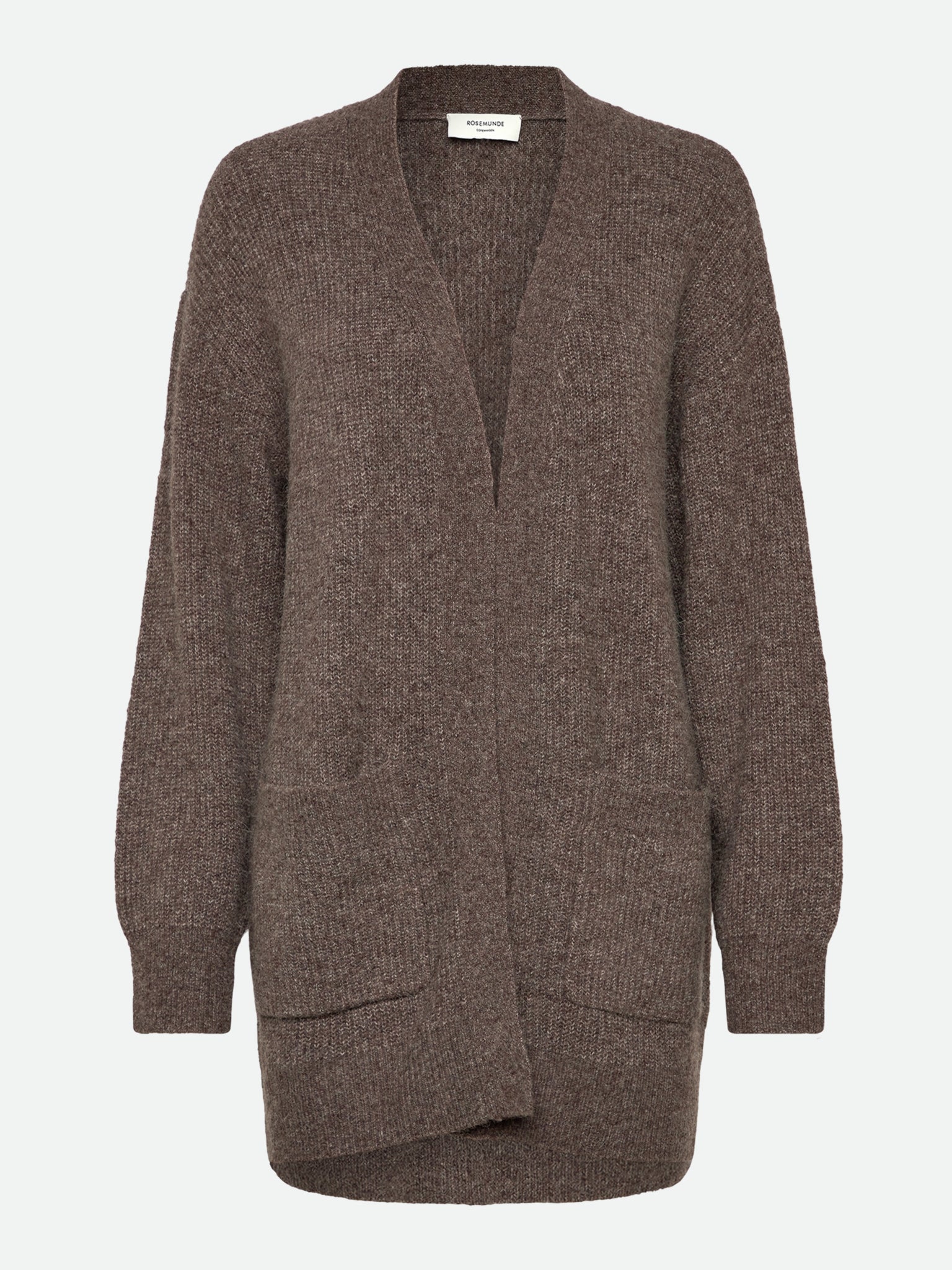 RWTinker Wool Blend LS V-neck Cardigan CARDIGAN Jiaxing Qianyun USD XS brown grey mel