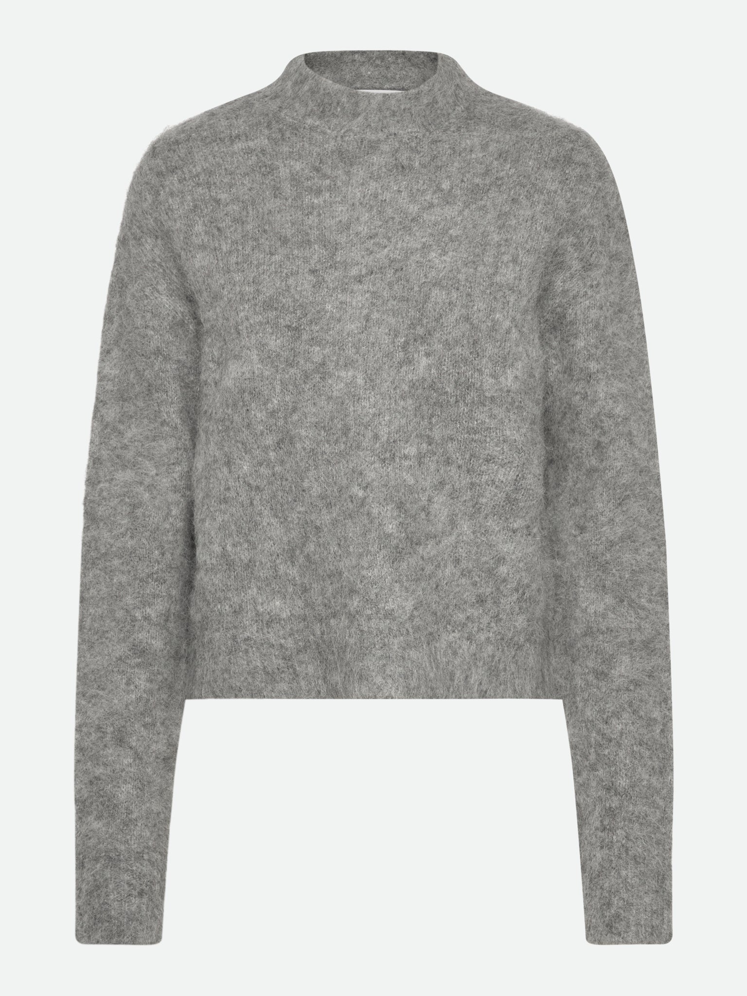 RWFurry Alpaca LS Mock Neck Pullover PULLOVER Jiaxing Qianyun USD XS medium grey melange