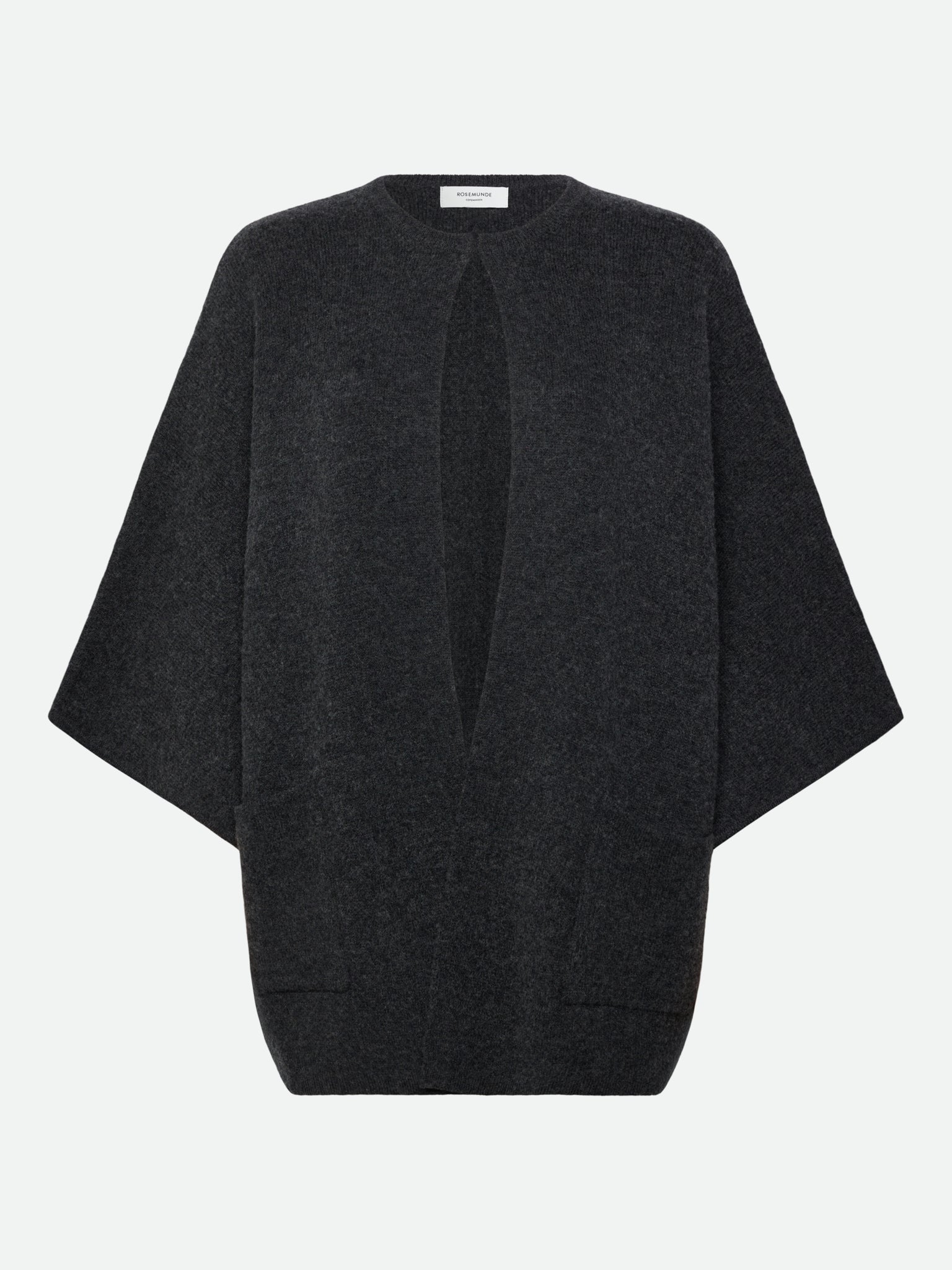 RWJesse Wool Cape Cardigan CARDIGAN Rosemunde Woman S/M dark grey melange