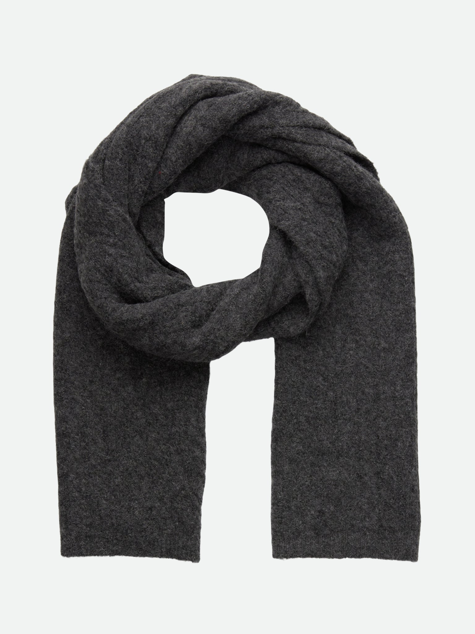 RWTinker Wool Blend Cable Scarf SCARF Rosemunde Woman 0 medium grey melange