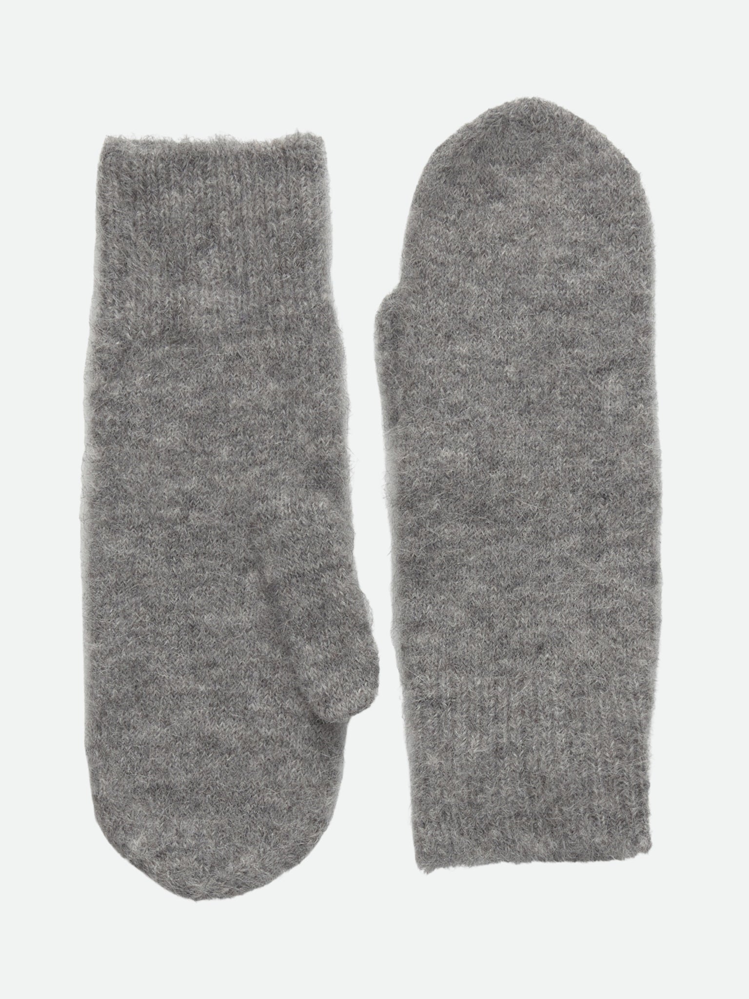 RWFurry Alpaca Mittens GLOVES Rosemunde Woman 0 medium grey melange