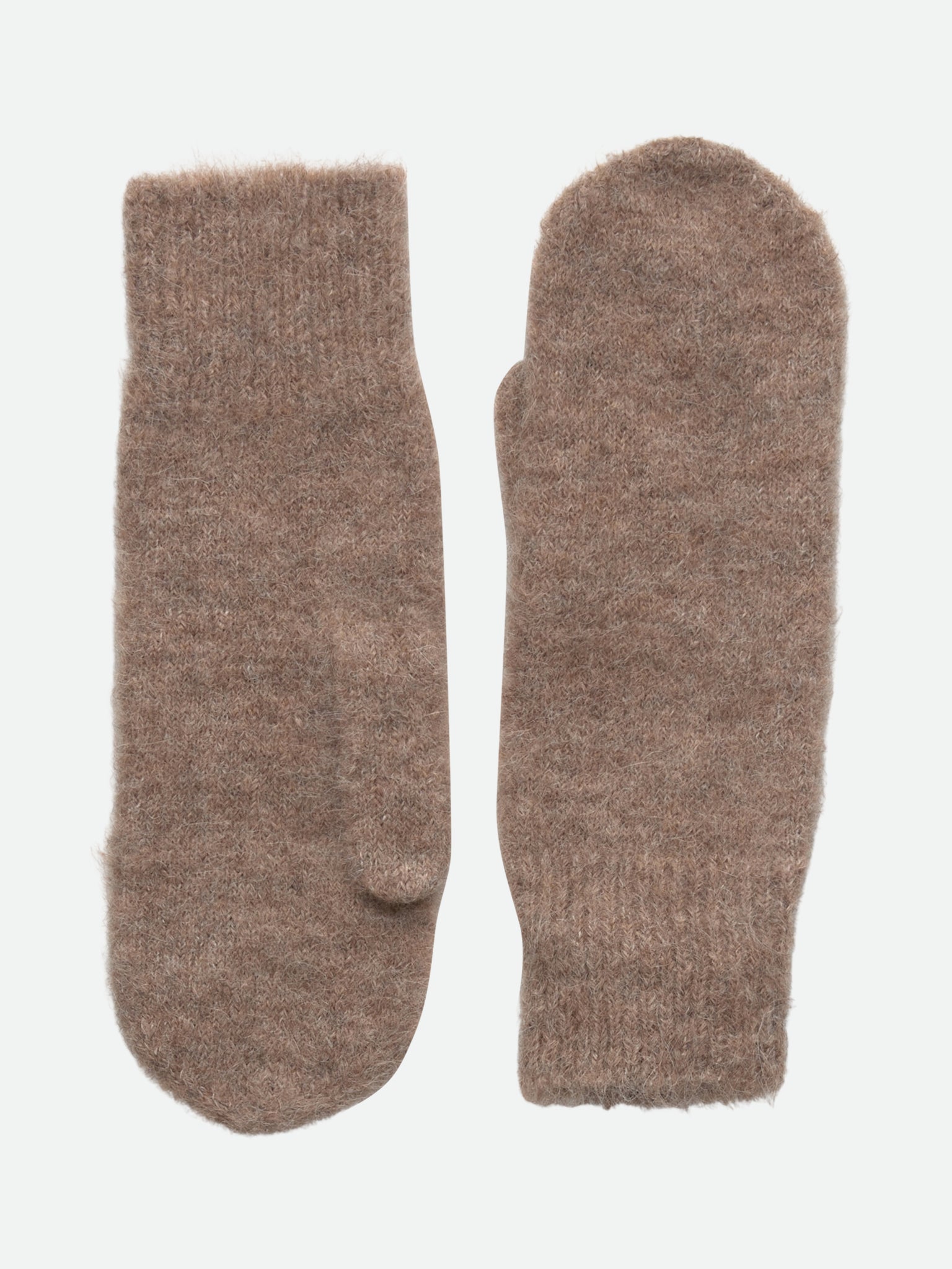 RWFurry Alpaca Mittens GLOVES Rosemunde Woman 0 brown grey mel