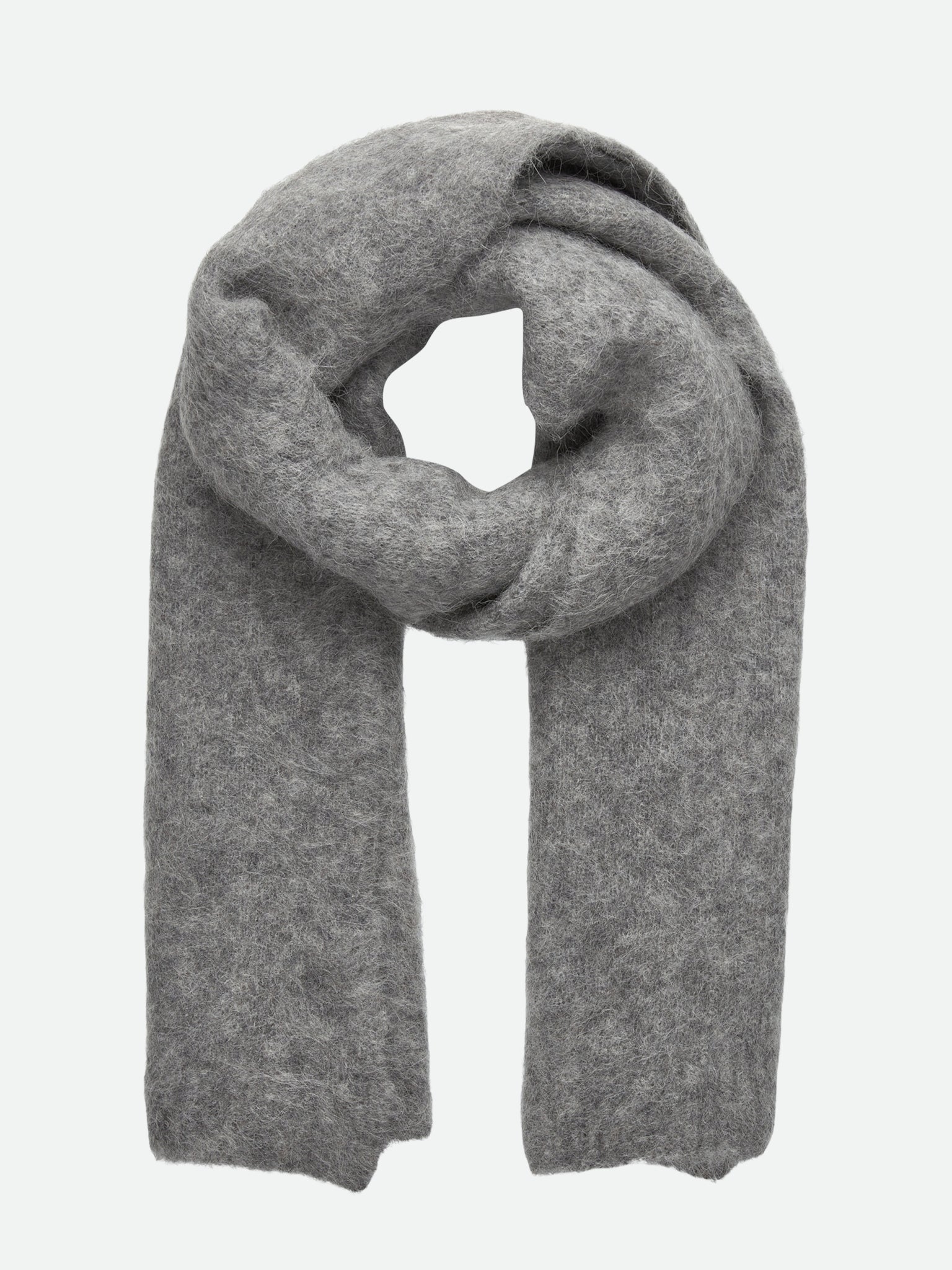 RWFurry Alpaca Scarf SCARF Rosemunde Woman 0 medium grey melange