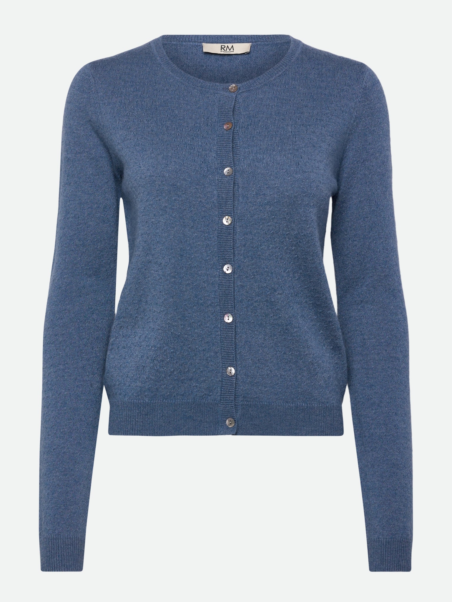 RMWSofia Dot Wool LS Cardigan CARDIGAN Jiaxing Qianyun CNY S blue horizon melange