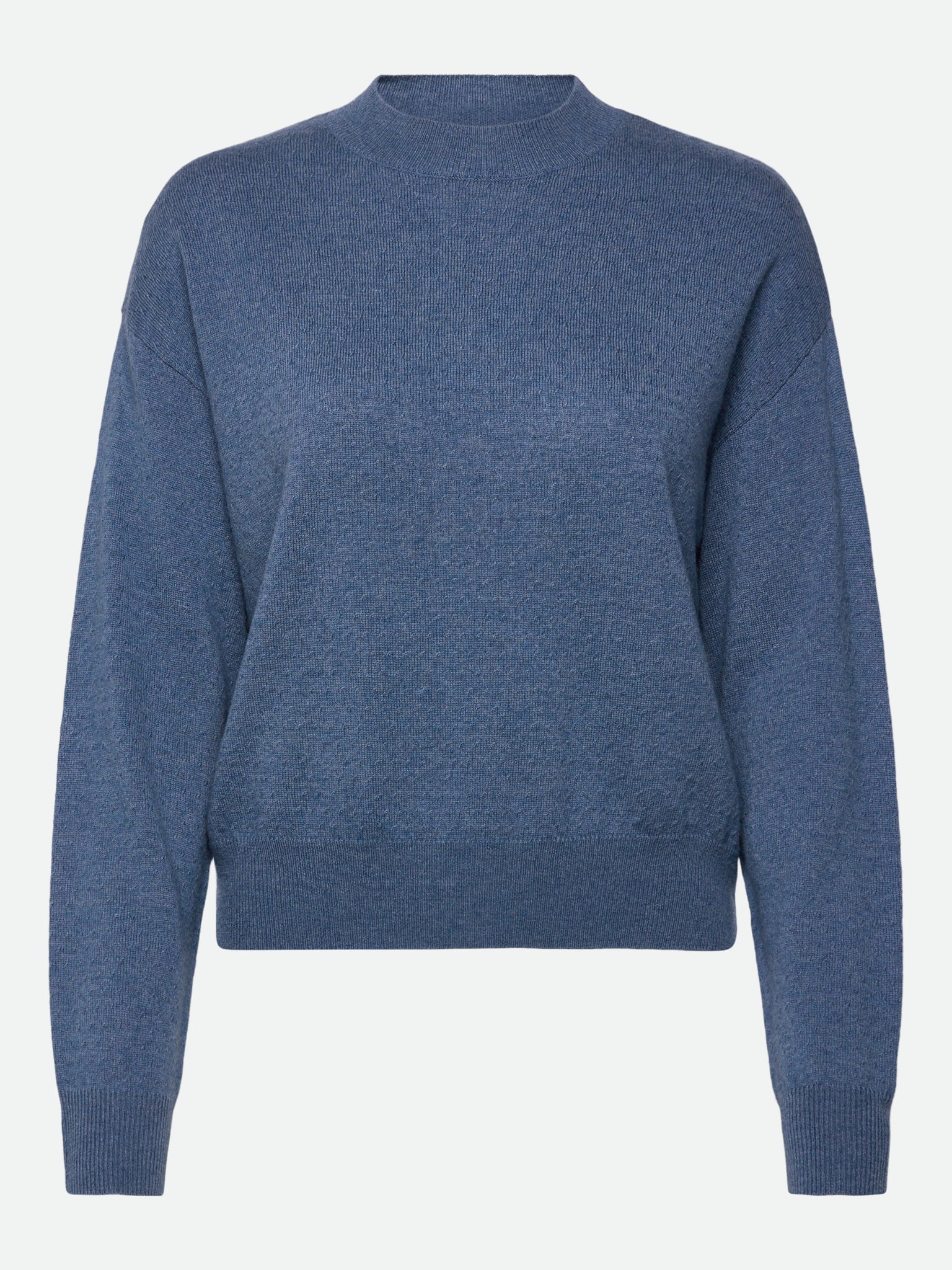 RMWSofia Dot Wool LS Short O-neck Pullover PULLOVER Jiaxing Qianyun CNY XS blue horizon melange