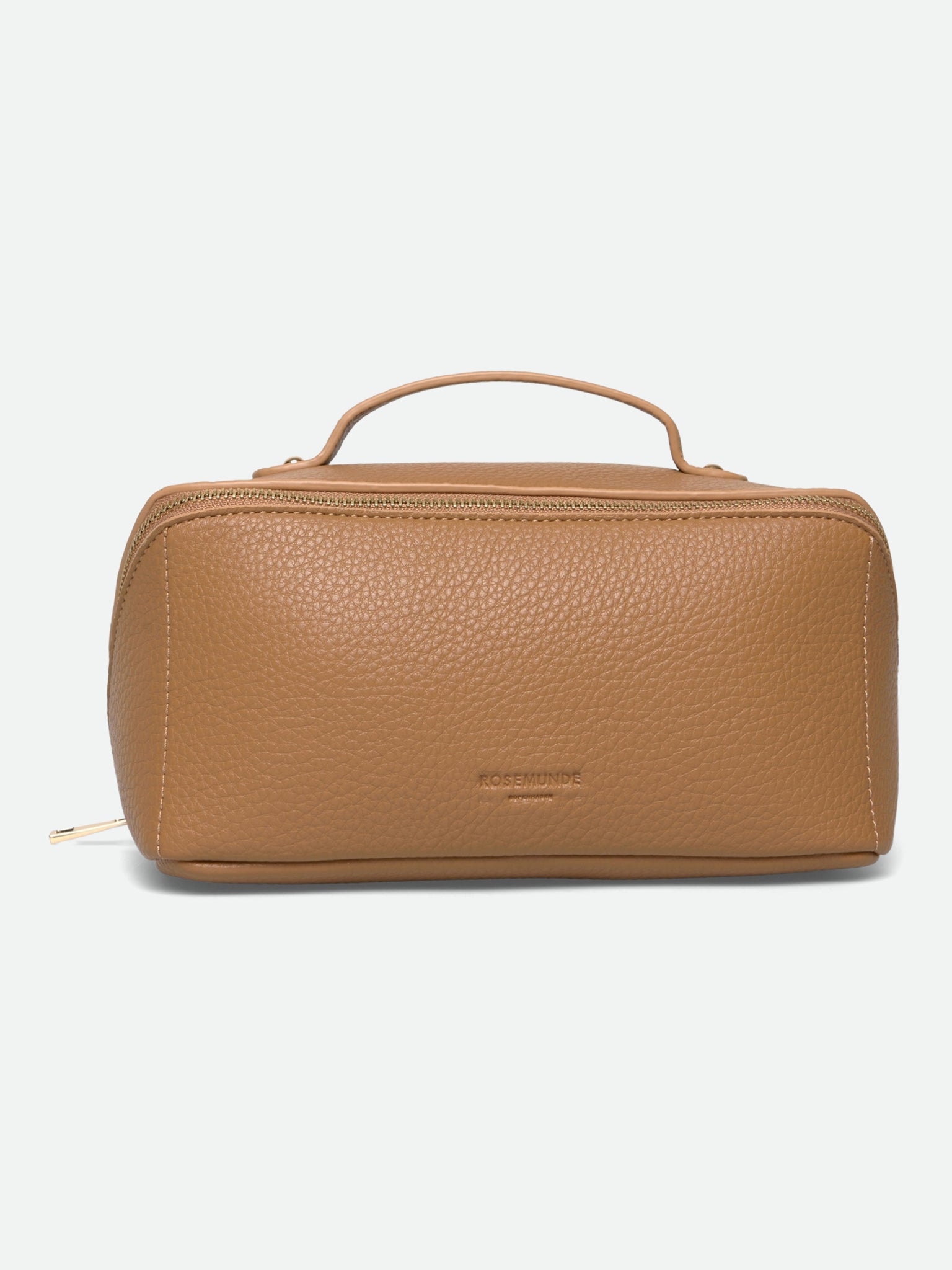 RBMunich Cosmetic Case COSMETICS BAG Leading Fashion 0 Dark Camel w gold trim
