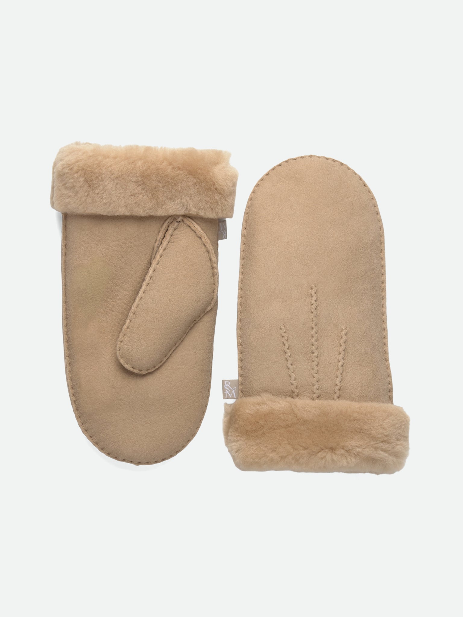 RHSydney Shearling Stitch Mittens GLOVES Rosemunde Woman XS/S Taupe