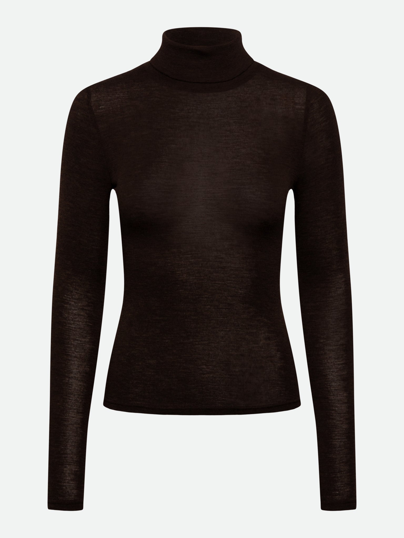 RWSara Cashmere Blend Longsleeve Roll-neck T-shirt T-SHIRT LS Rosemunde Woman XS mole melange